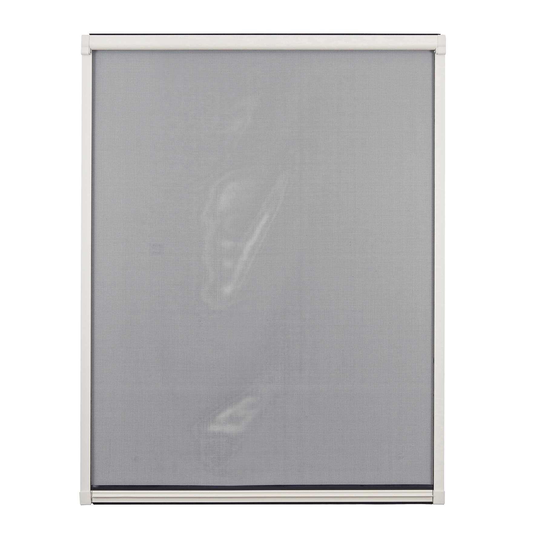 Tela Mosquiteira Retrátil Manual de Alumínio Branco e Fibra de Vidro Preta 230x140cm Excellent Artens