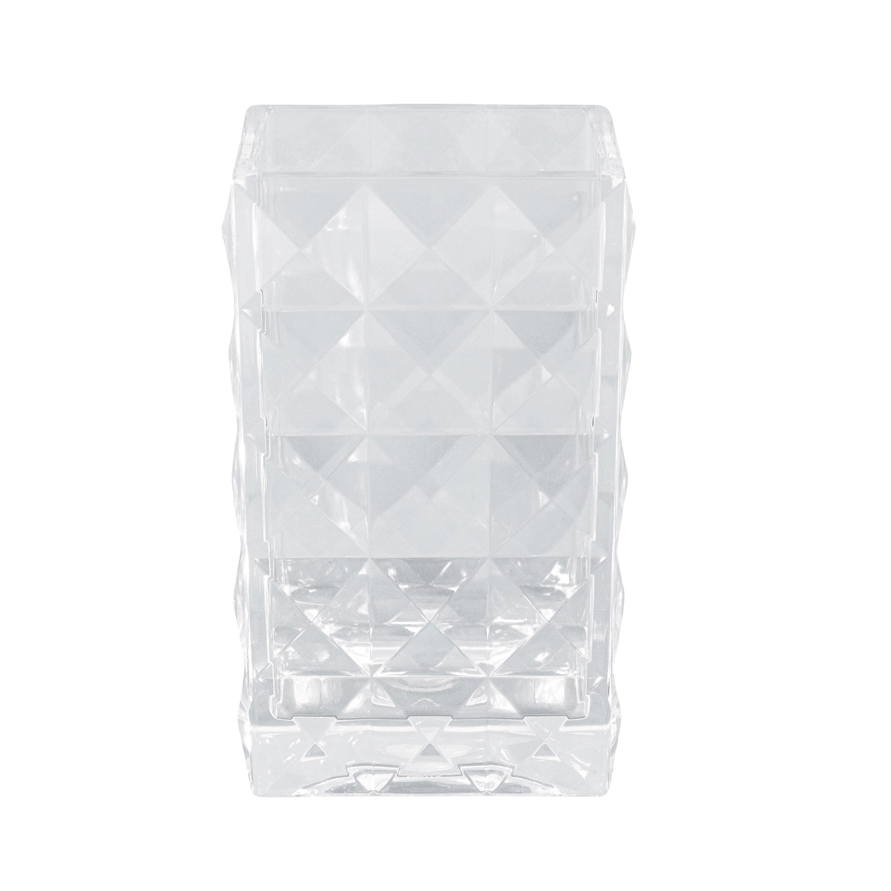 Porta Objetos de Bancada para Banheiro Plástico Transparente Essence Sensea