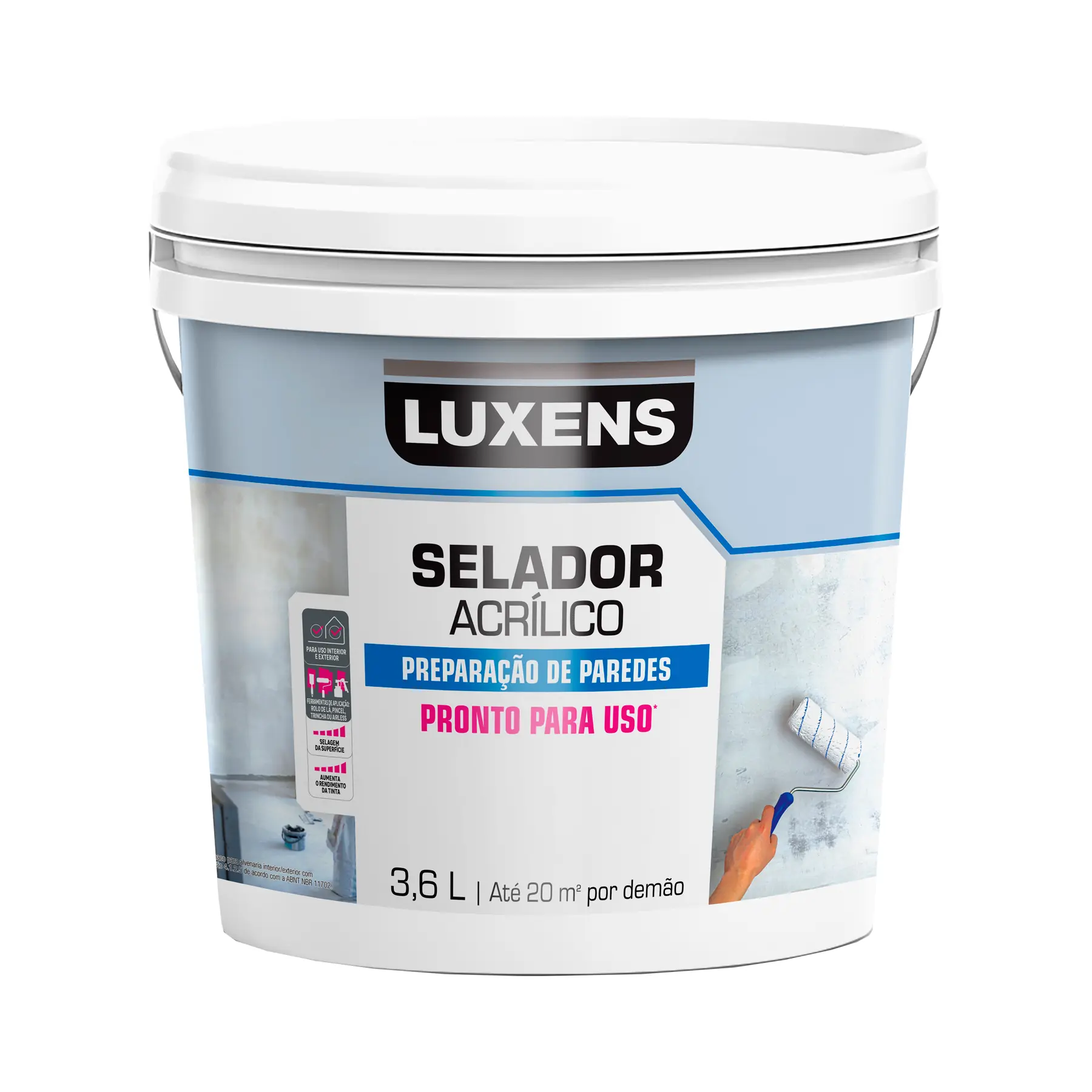 Selador Acrílico Interno e Externo 3,6L Luxens