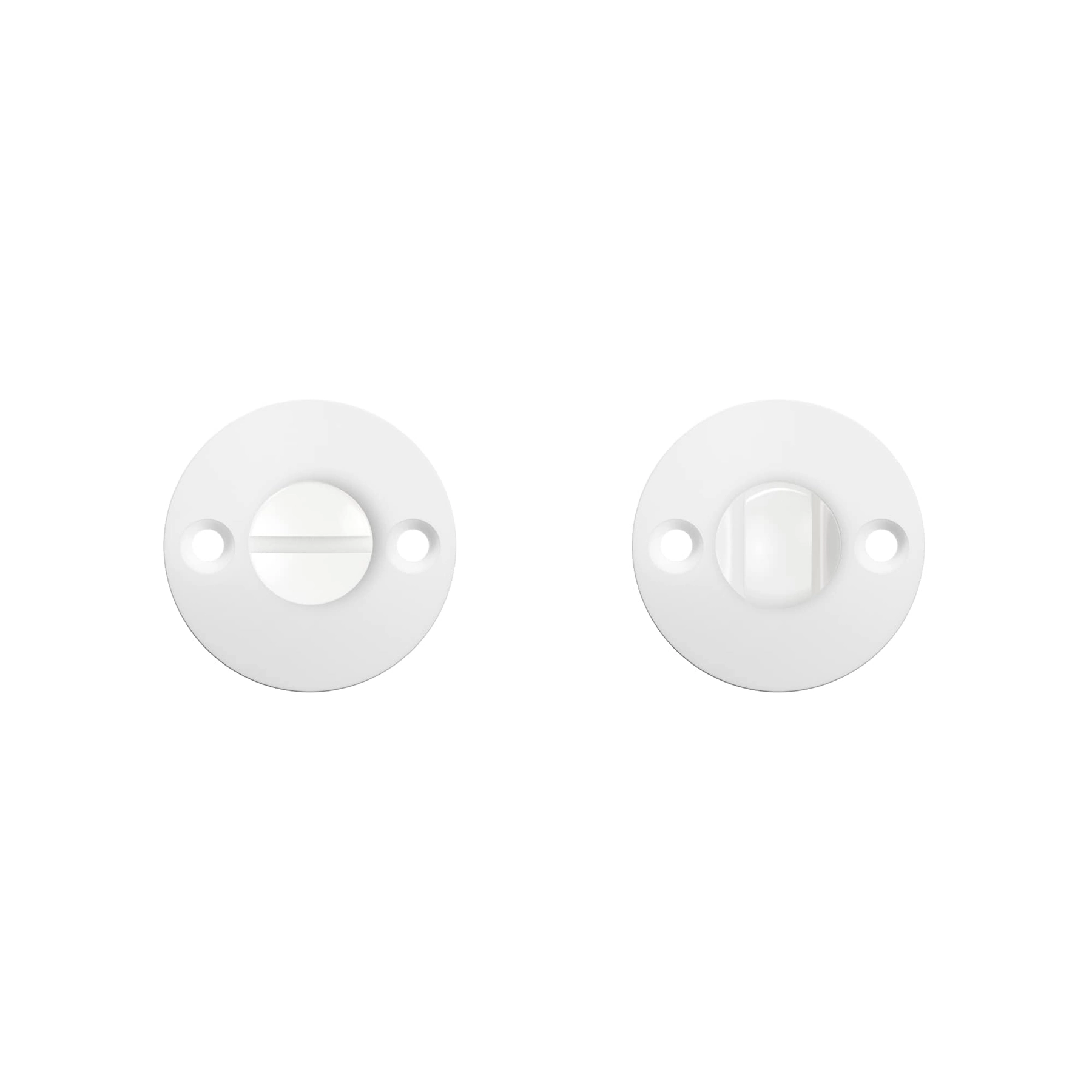 Roseta para Porta Aço Pintado Branco Lina