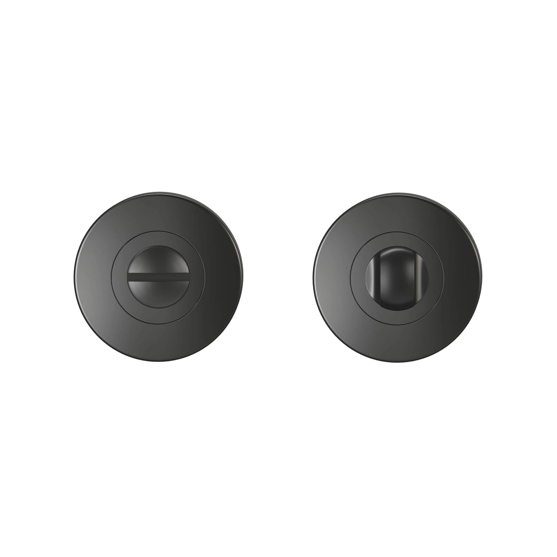 Roseta para Porta Aço Pintado Preto Fosco Sara Inspire