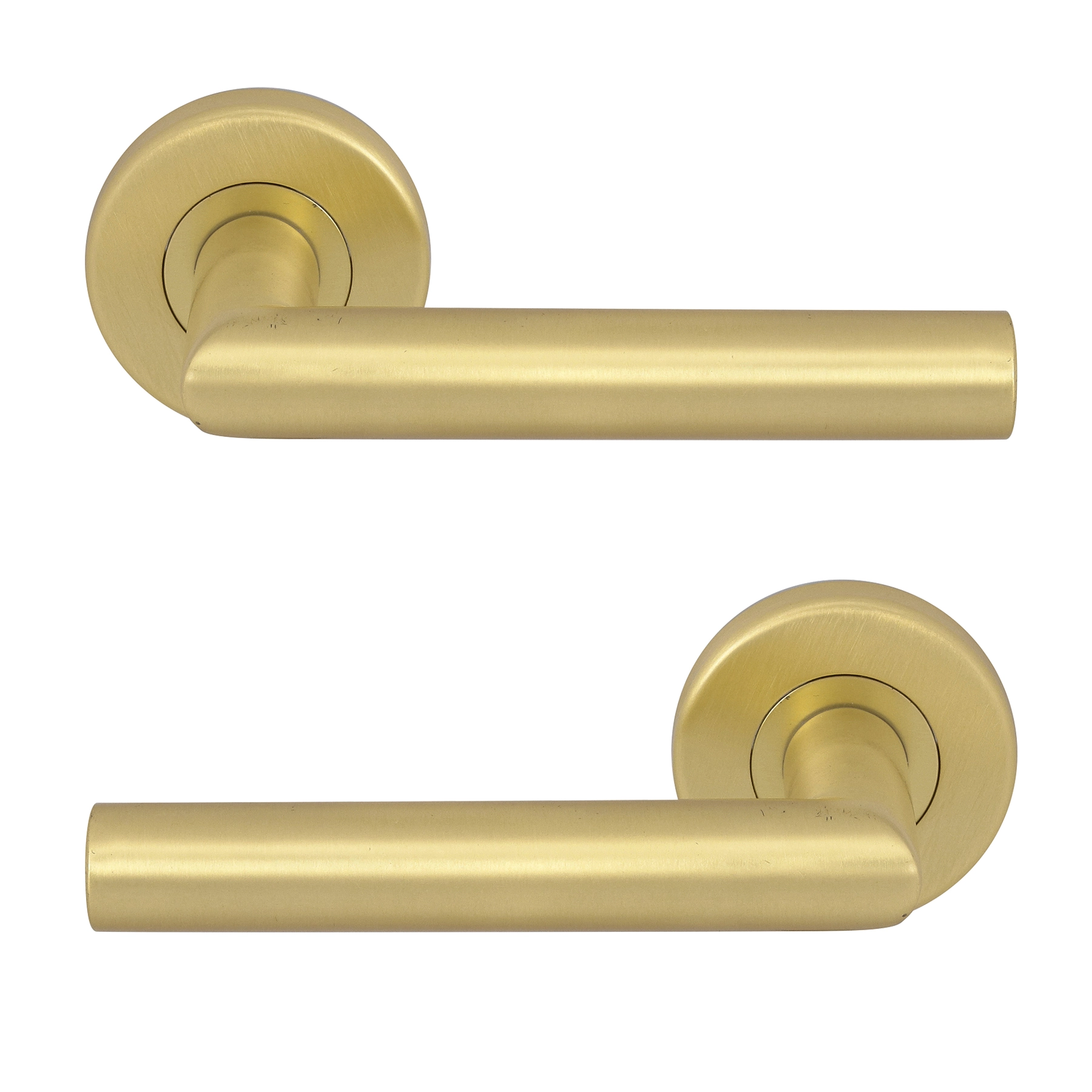 Maçaneta para Porta Aço Inoxidável Matte Dourado Inspire