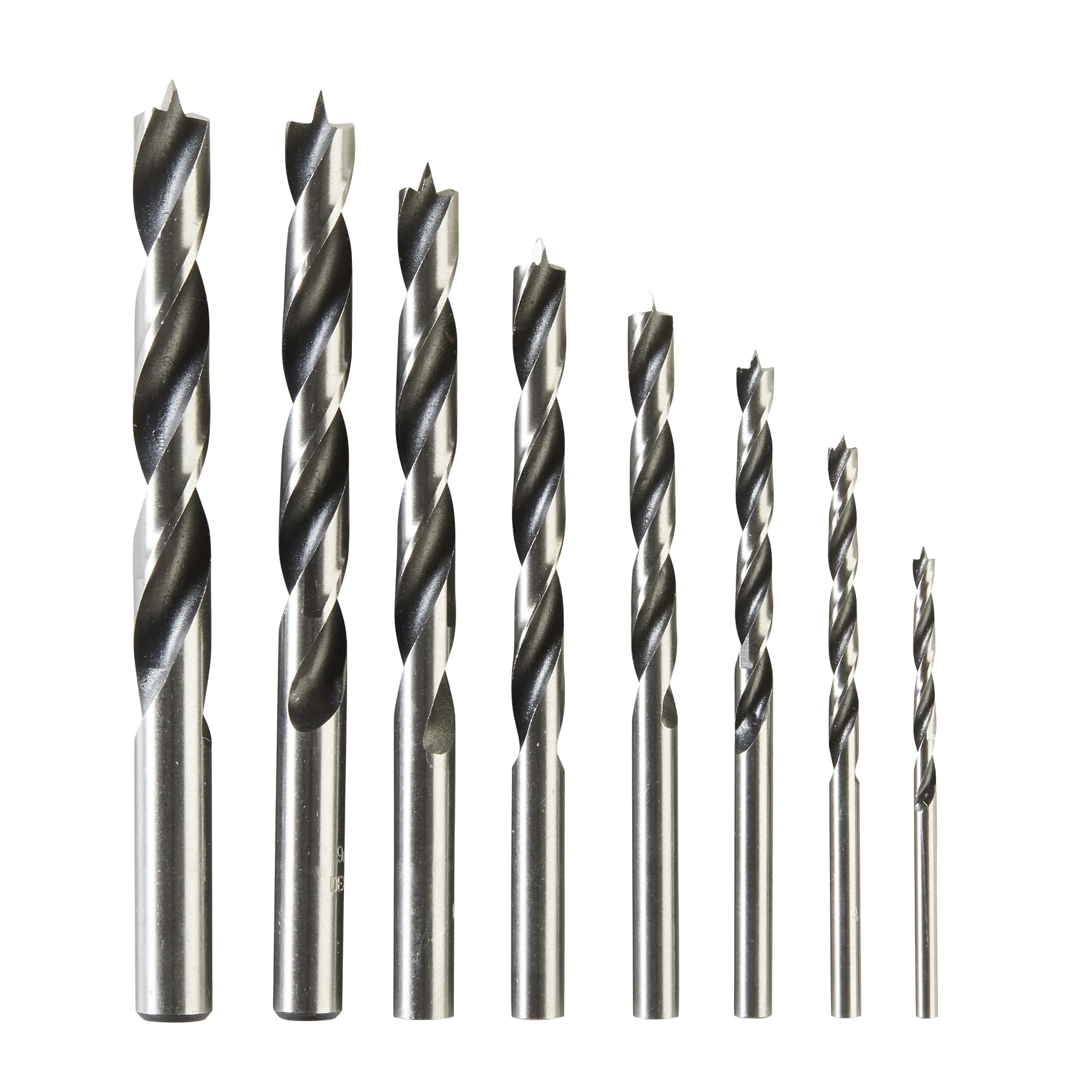 Jogo de Brocas para Madeira 3 a 10 mm 8 Peças Dexter