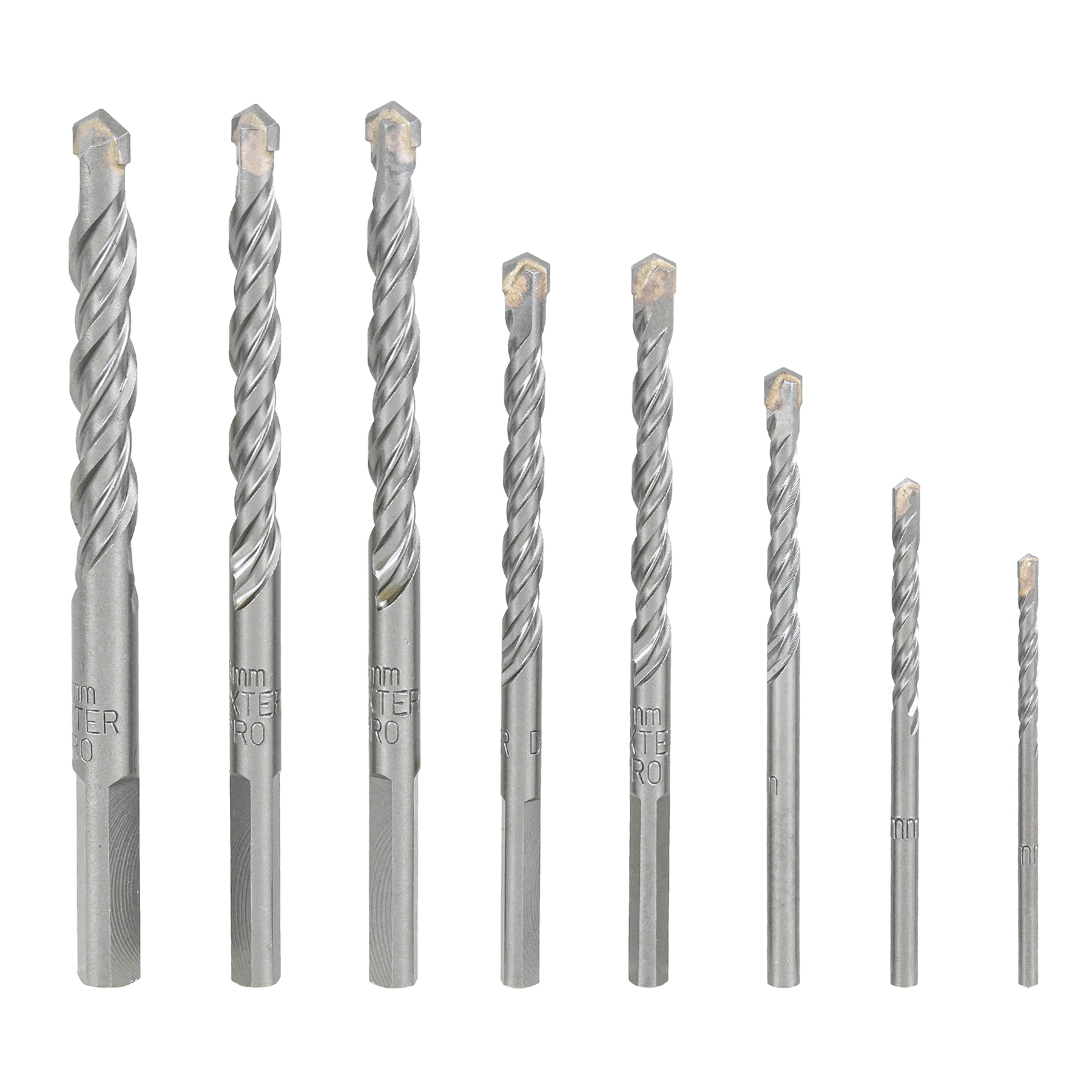 Jogo de Brocas para Concreto 3mm a 10mm 8 Peças Dexter