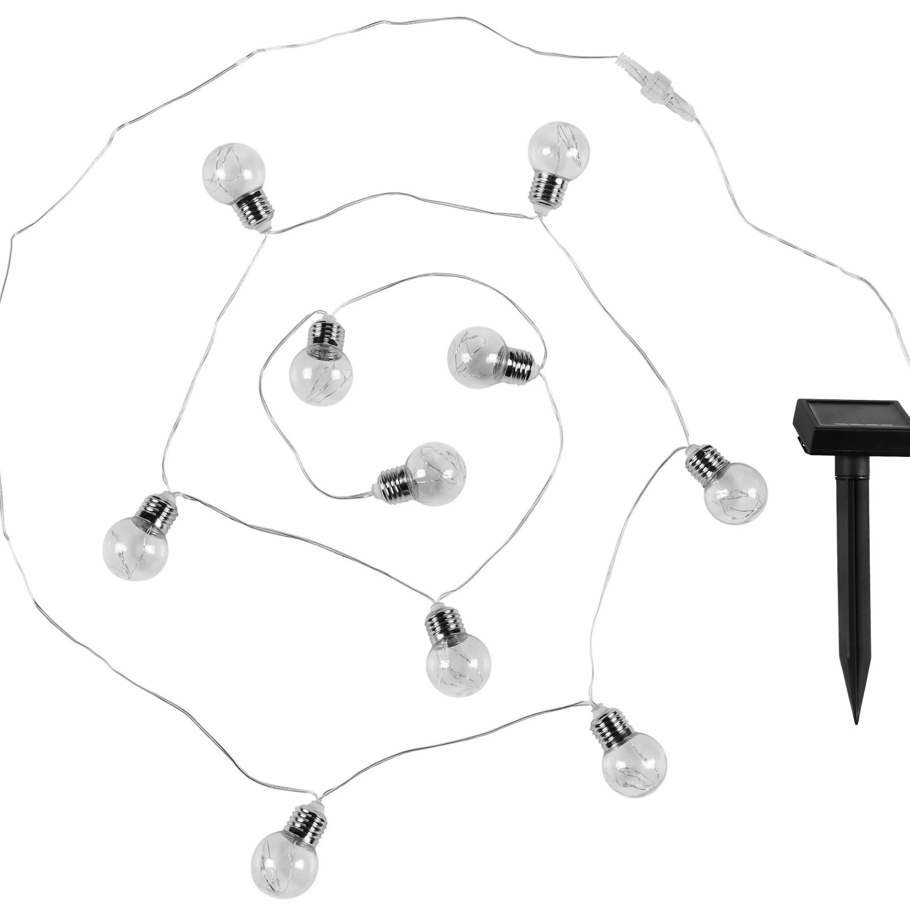 Cordão de Luz Solar a Bateria Dana Preto IP44 Inspire
