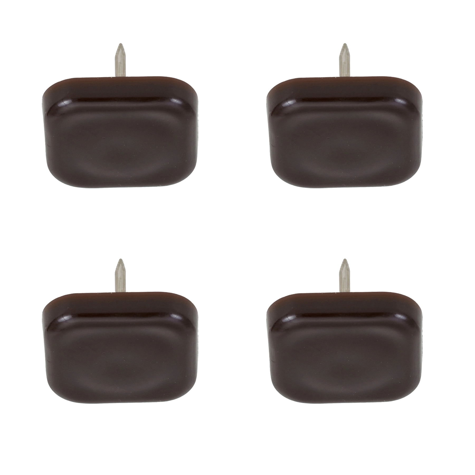 Feltro Deslizante Quadrado 24x24mm com 4 peças Marrom Standers