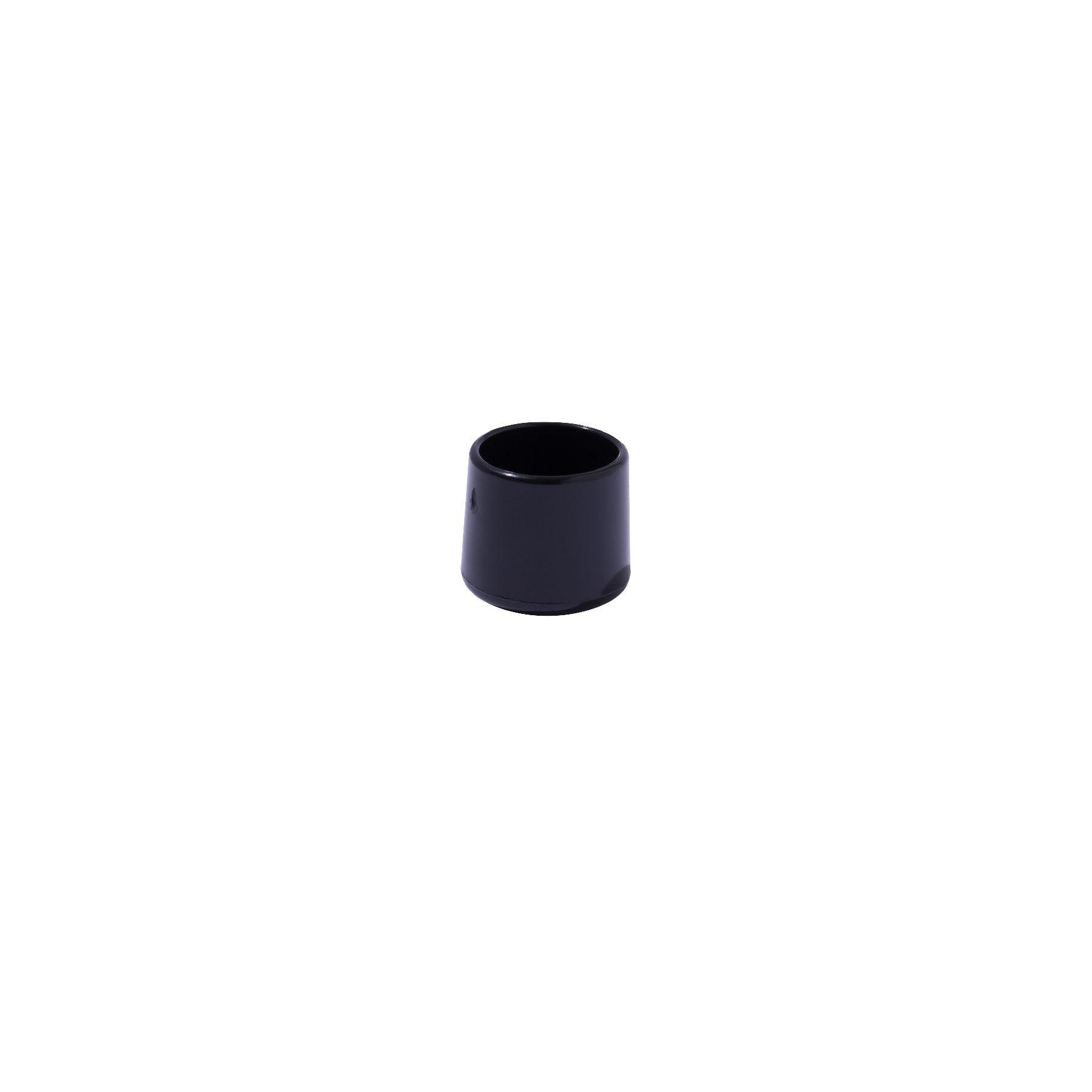 Ponteira para Móveis Redondo Plástico 20mm Preto Standers