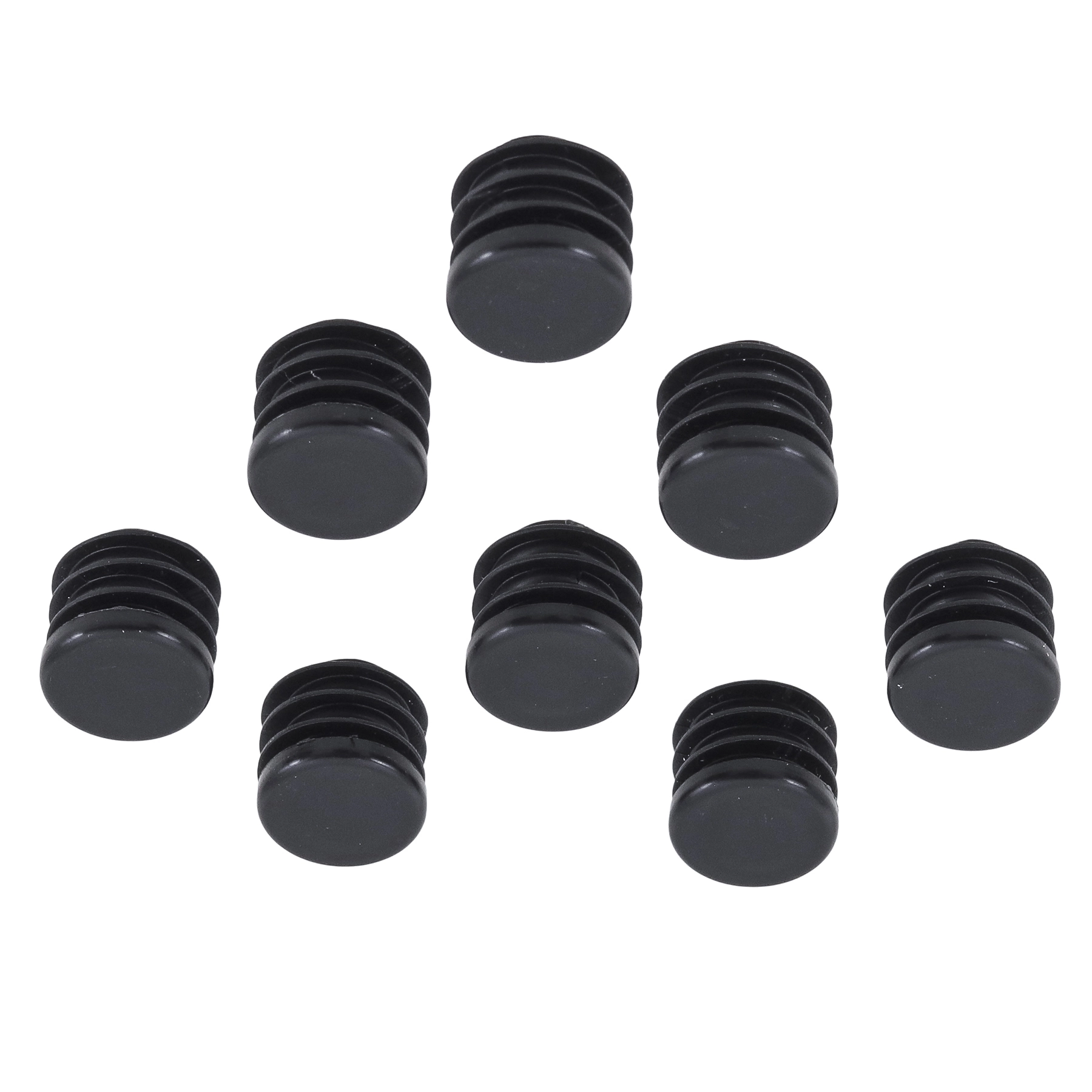 Ponteira para Móveis Redondo Plástico 17mm Preto Standers