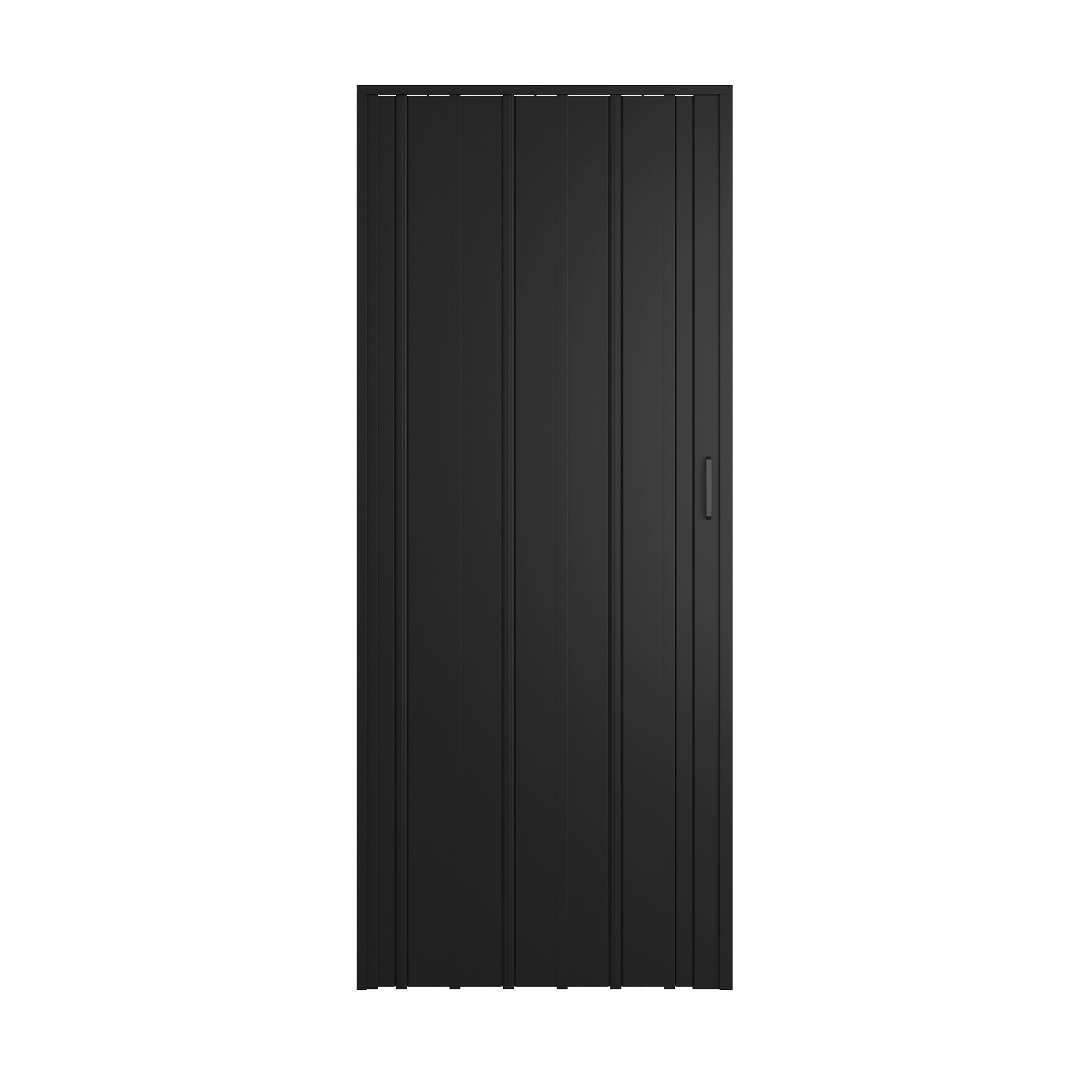 Porta Sanfonada PVC Preto Matte 2,10x0,85cm Artens