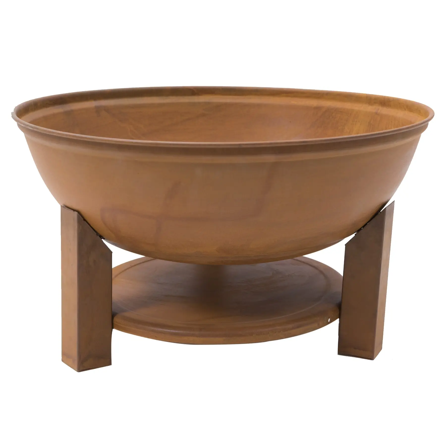Braseiro à Lenha em Aço Corten 32x57cm Cobre Nero Naterial