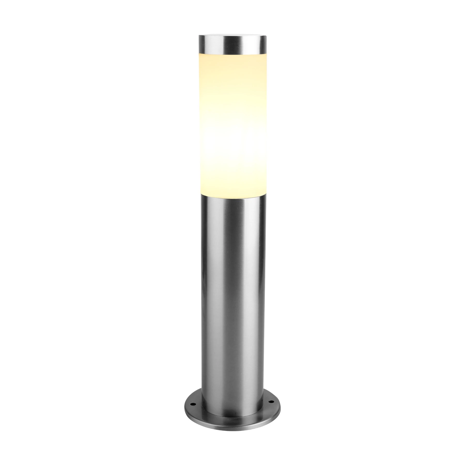 Balizador Elétrico Cilíndrico Externo para Parafusar E27 Bergen Prata IP44 Inspire