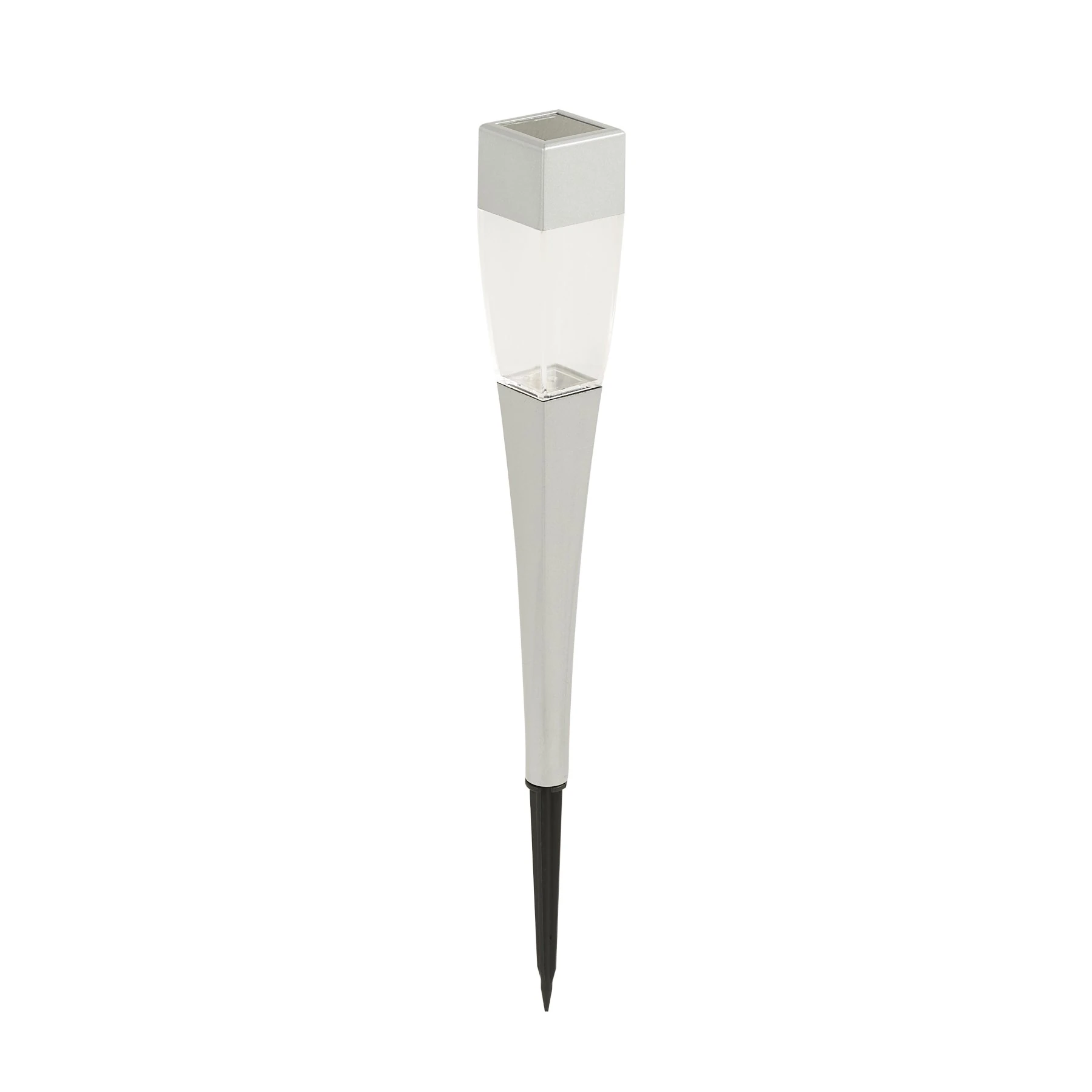Espeto Solar LED Prata Luz Branca IP44 Inspire