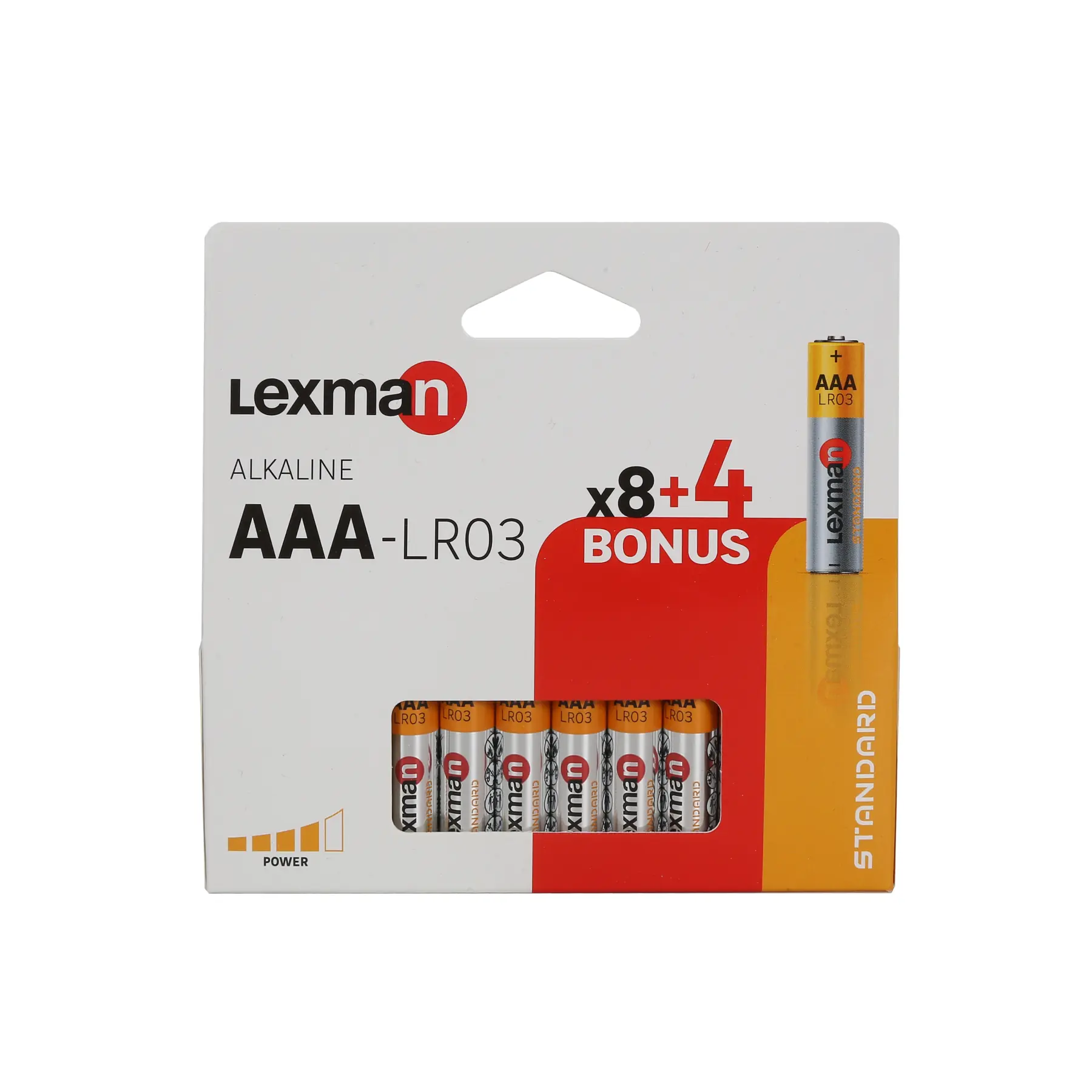 Pilha AAA Alcalina Lexman 12 Unidades