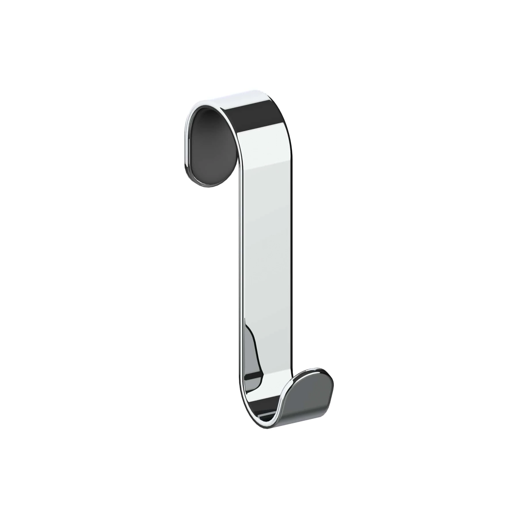 Cabide para Porta Aço Inox 8,6x1,6x1,6cm Essential Cromado Sensea