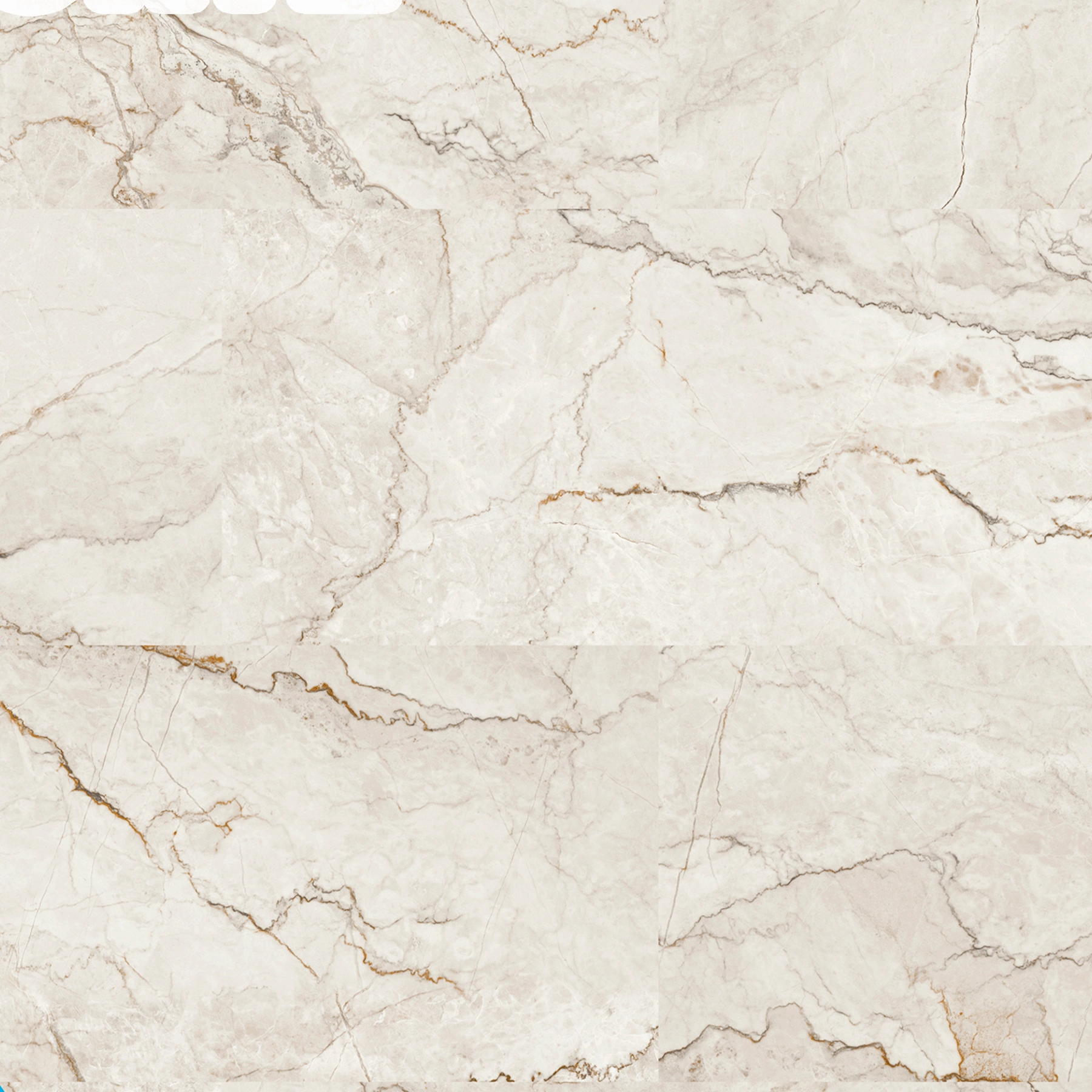 Piso Vinílico Rígido Click Blush Mármore Branco m² Artens
