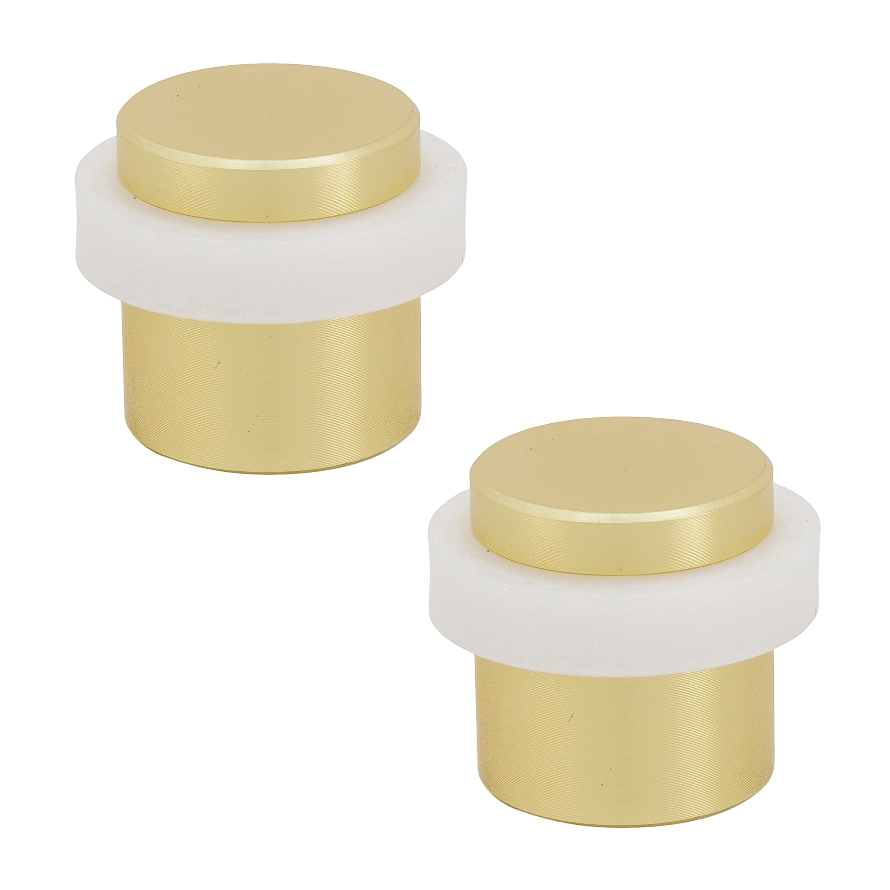 Batedor para Porta Hibrido Parafusar Aço Dourado 2 Peças Inspire