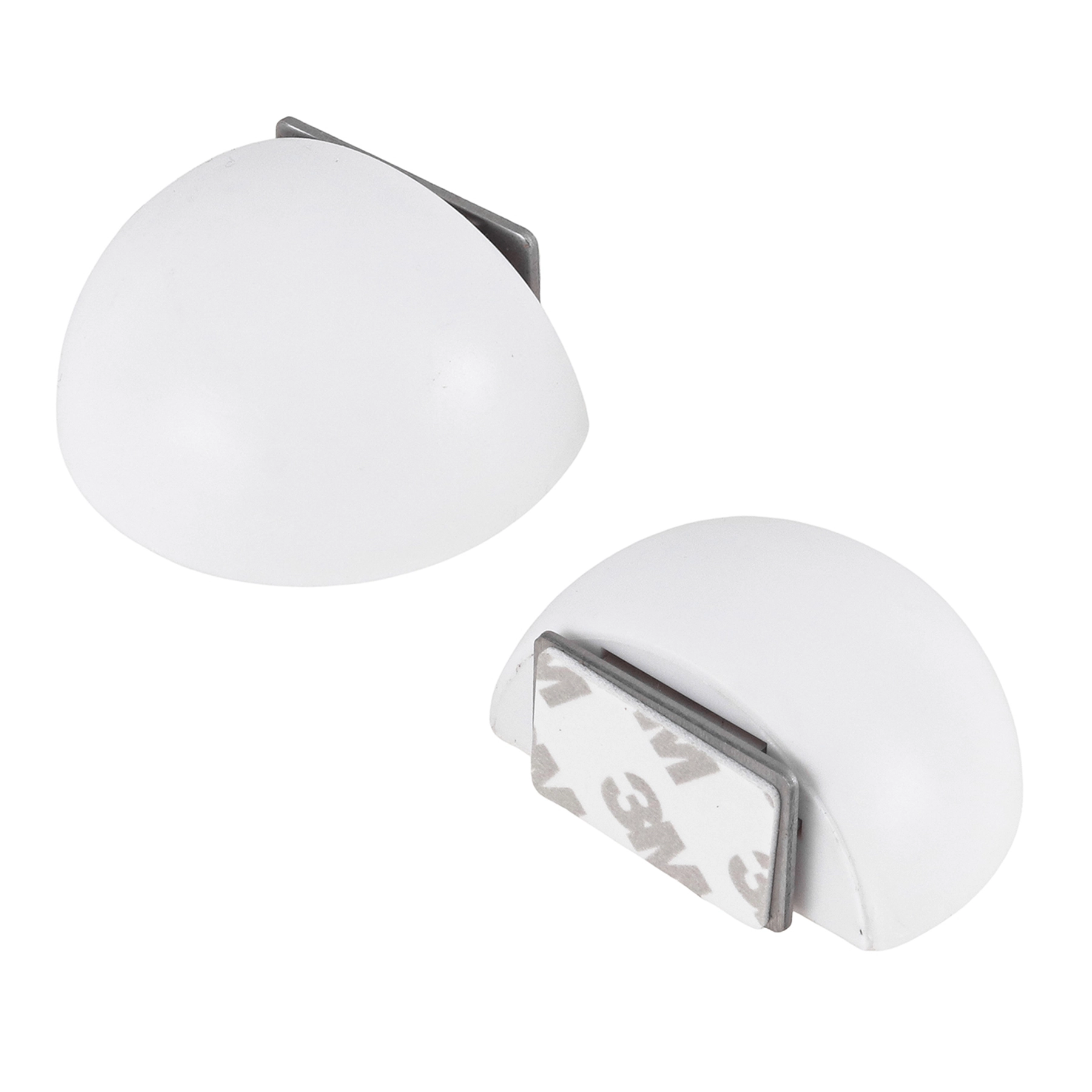 Prendedor para Porta Magnético Autoadesivo Aço Branco 2 Peças Inspire
