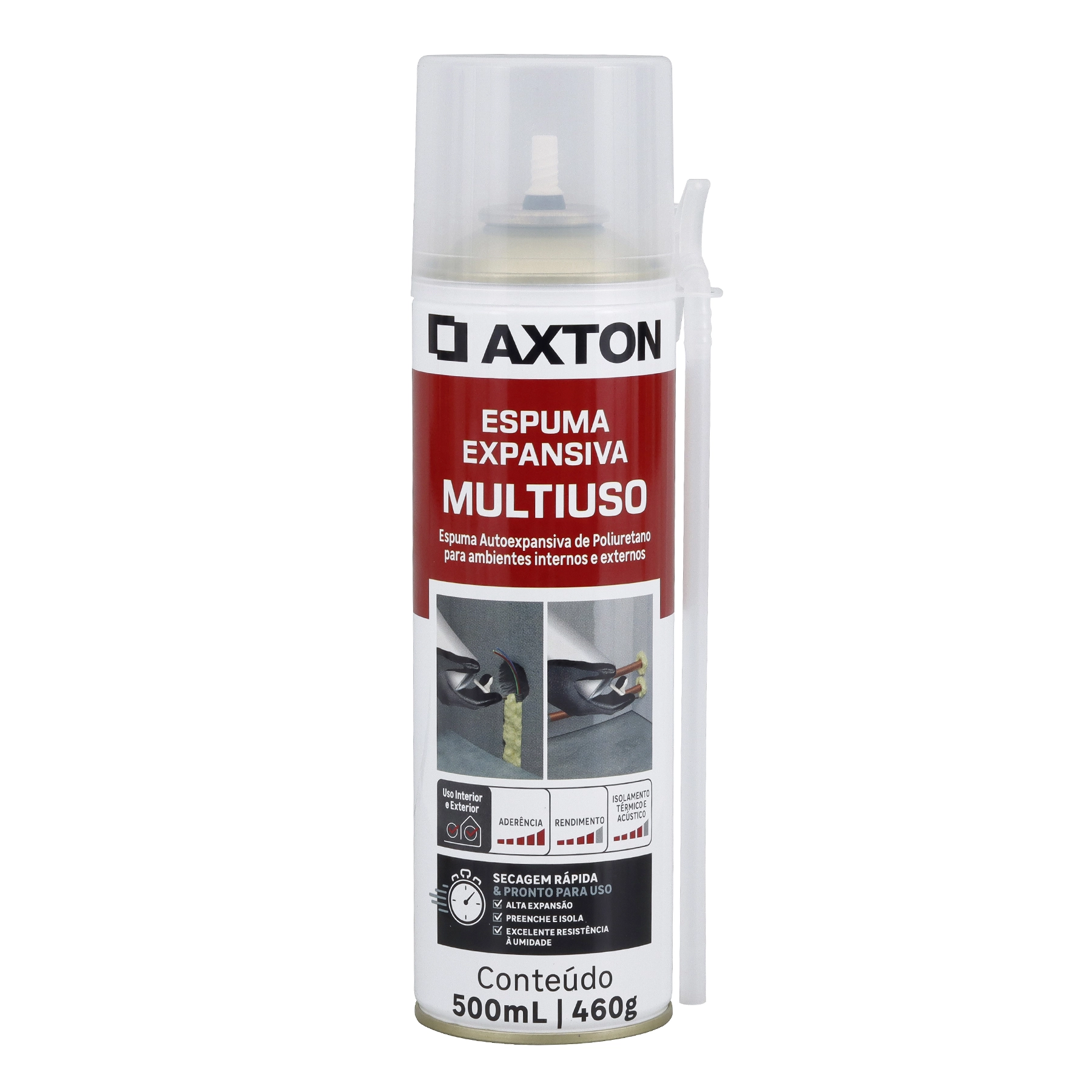 Espuma Expansiva Selante Amarela 500ml Axton