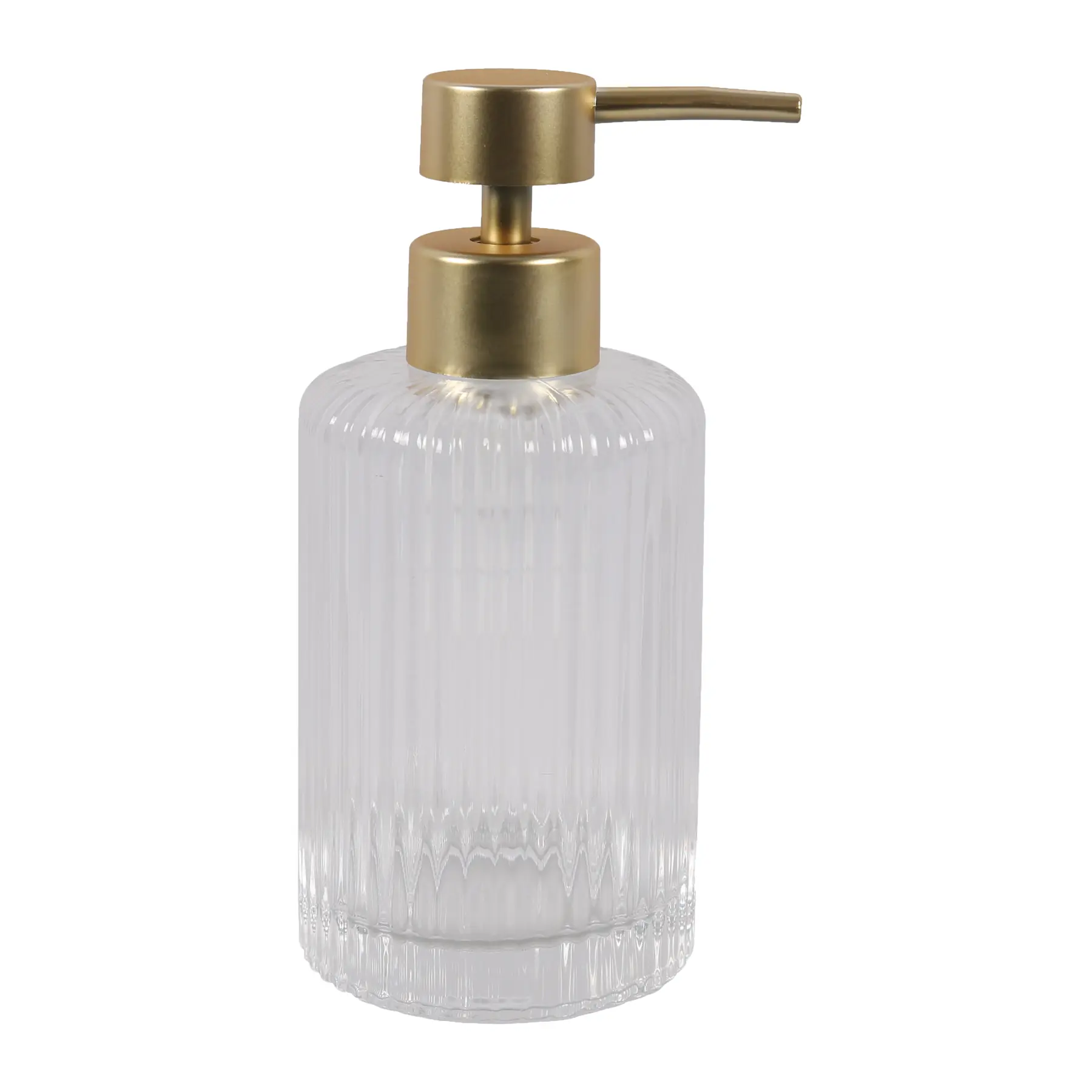 Porta Sabonete Líquido de Bancada para Banheiro 270ml Vidro Transparente Gatsby Sensea