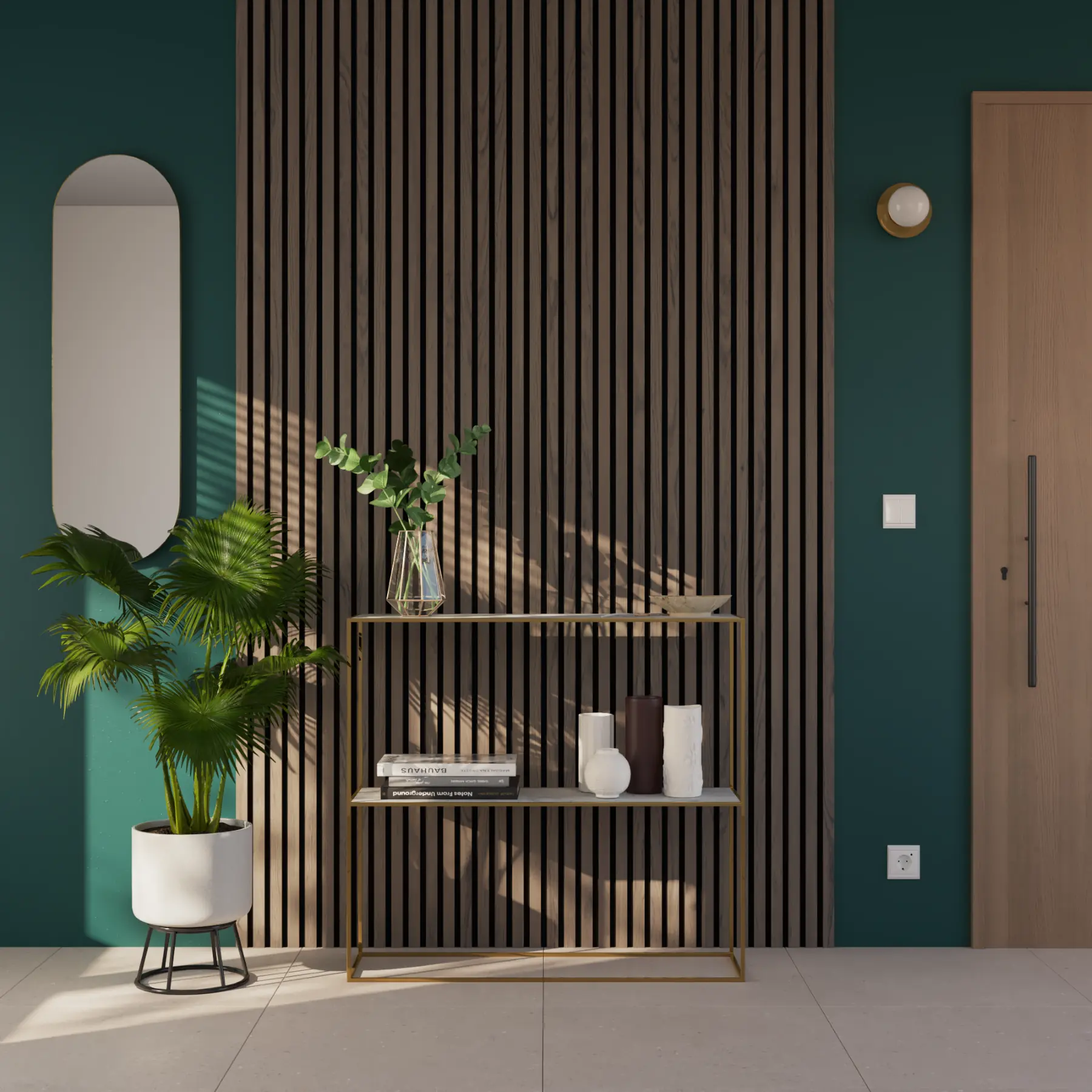 Painel Ripado de Madeira MDF 1,9mm Nogueira 30x260cm Ravik Artens
