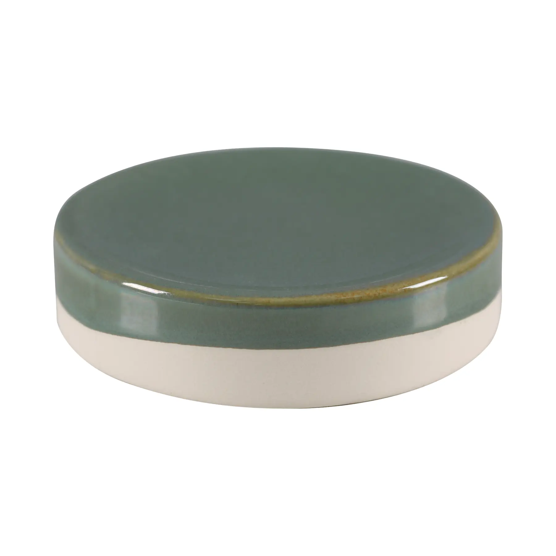 Saboneteira de Bancada para Banheiro Cerâmica New Green Glaze Sensea