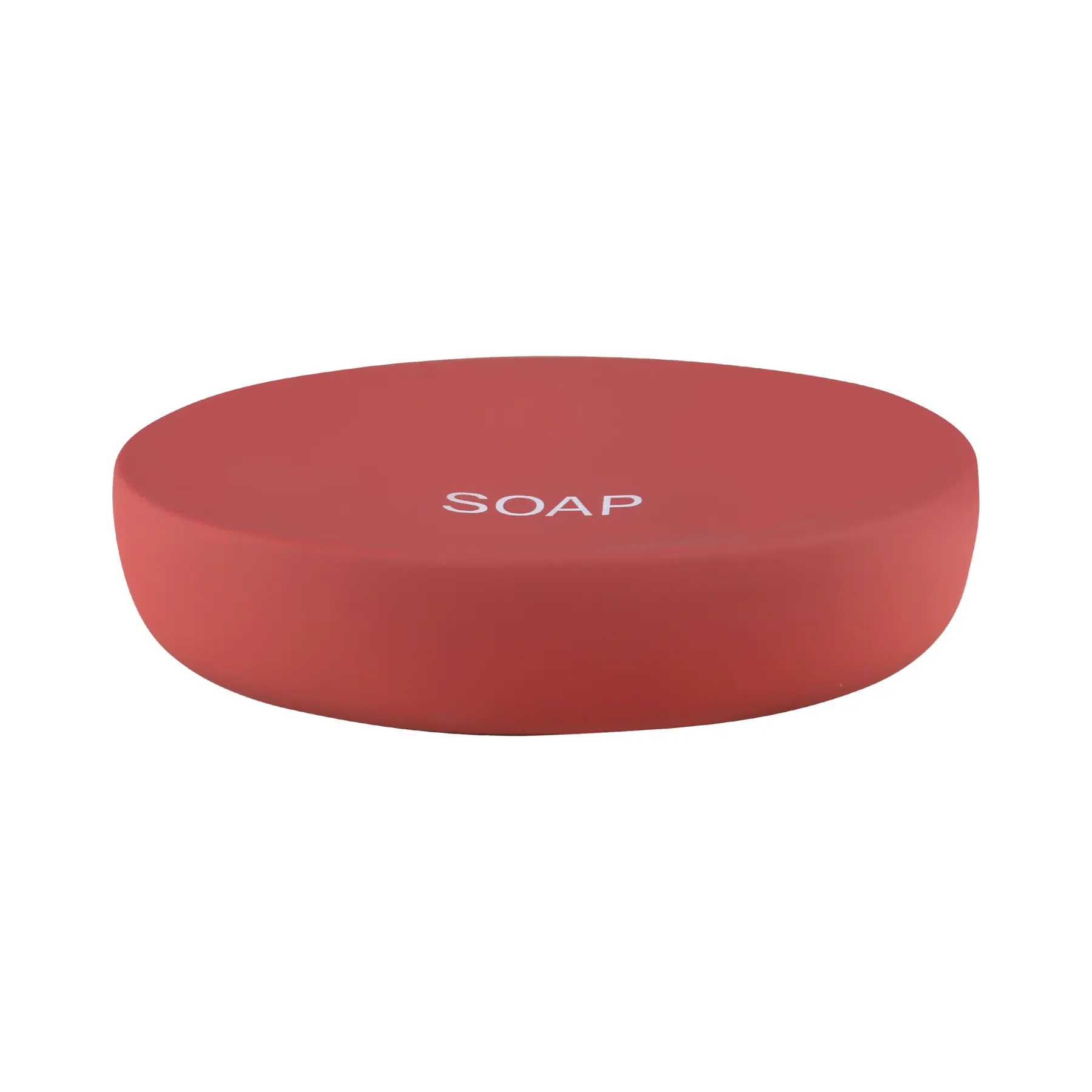 Saboneteira de Bancada para Banheiro Cerâmica Bistrô Vermelho 2 Soft Sensea