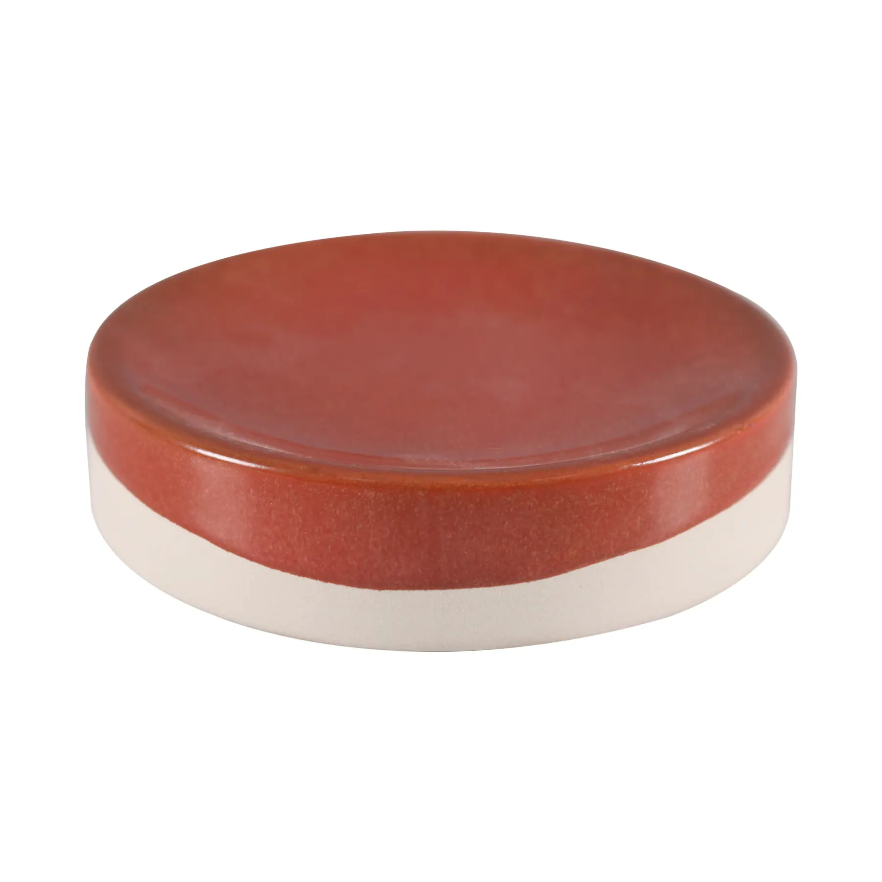 Saboneteira de Bancada para Banheiro Cerâmica Terracota Glaze Sensea