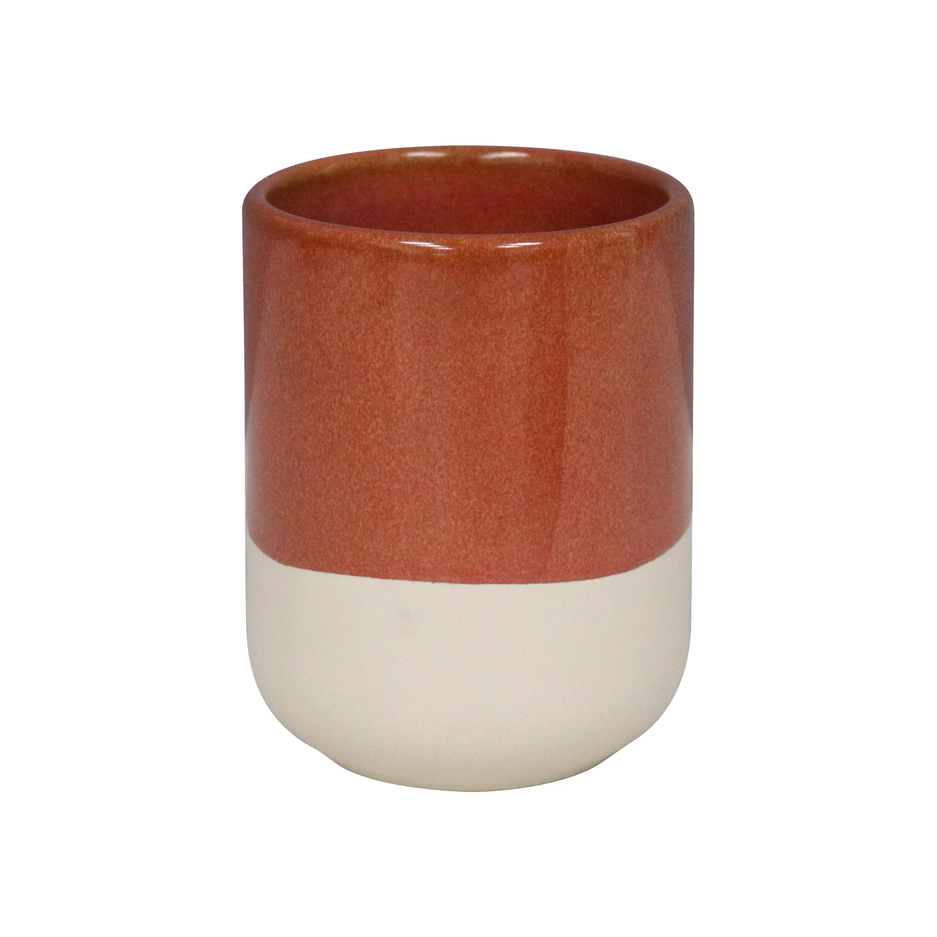 Porta Escova de Dente de Bancada para Banheiro Cerâmica Terra Glaze Sensea