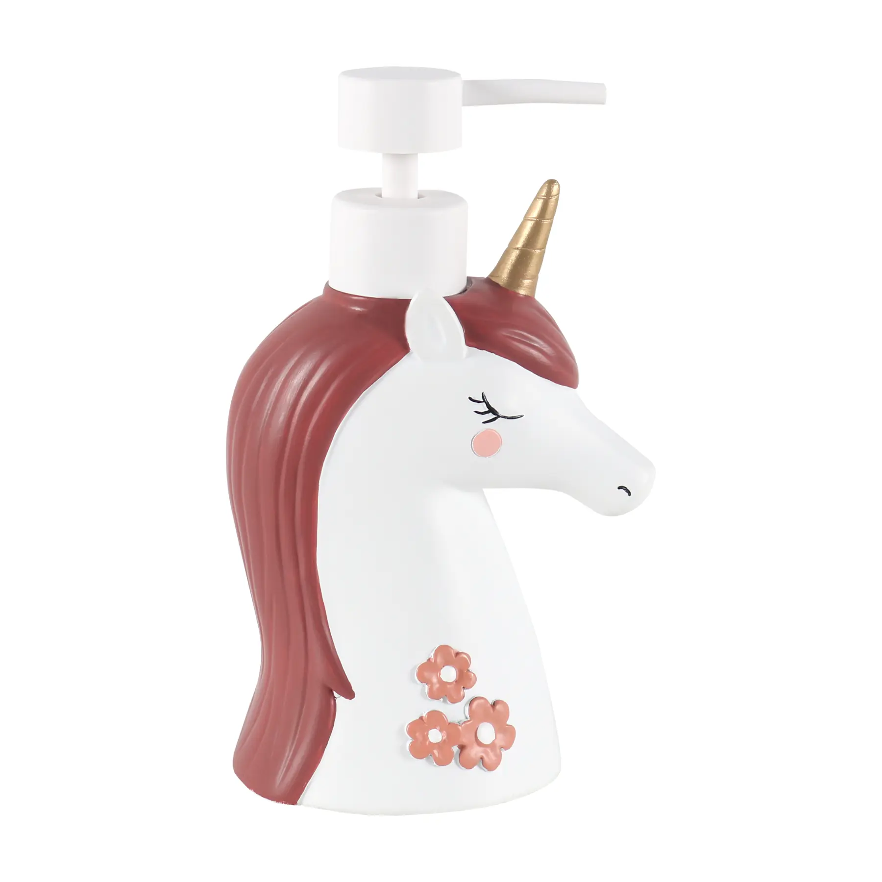 Porta Sabonete Líquido de Bancada para Banheiro 240mL Resina Bistrô Unicorn Sensea