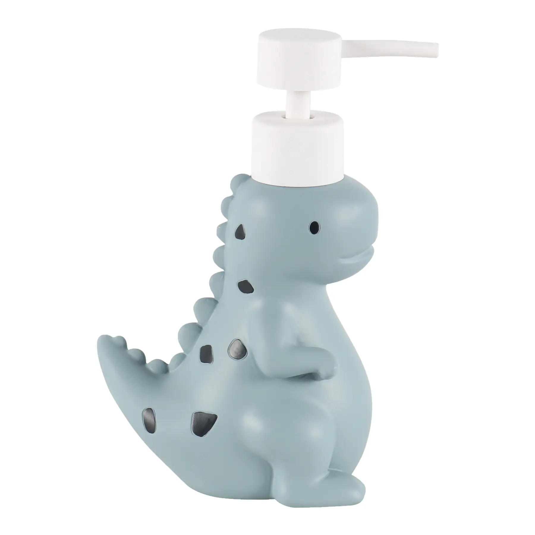 Porta Sabonete Líquido de Bancada para Banheiro 240mL Resina Verde Celadon Dino Sensea