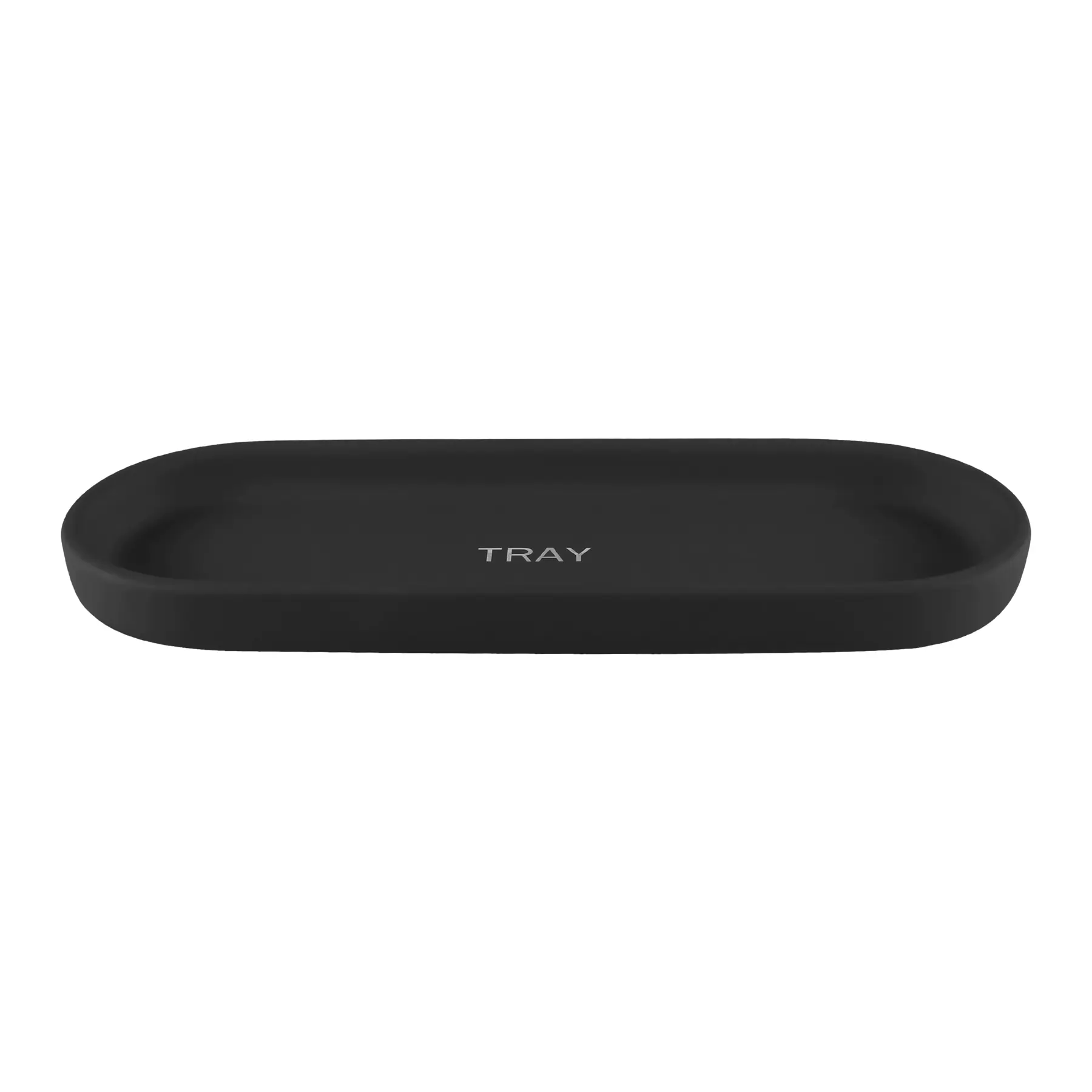 Bandeja de Cerâmica Paris Cinza 2,5x9,4x25,7cm Soft Sensea