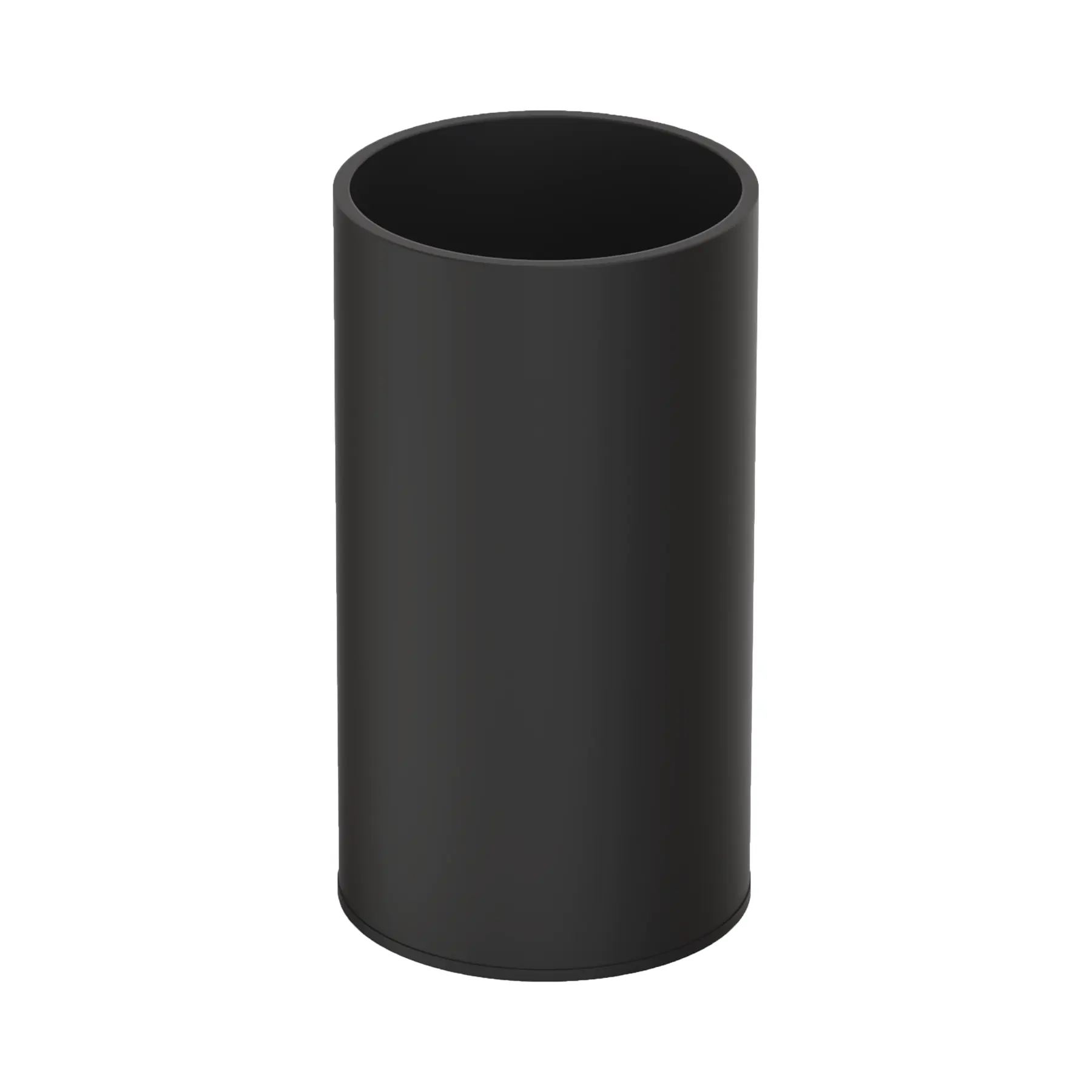 Porta Escova de Dente de Bancada para Banheiro Plástico Preto Essential Sensea
