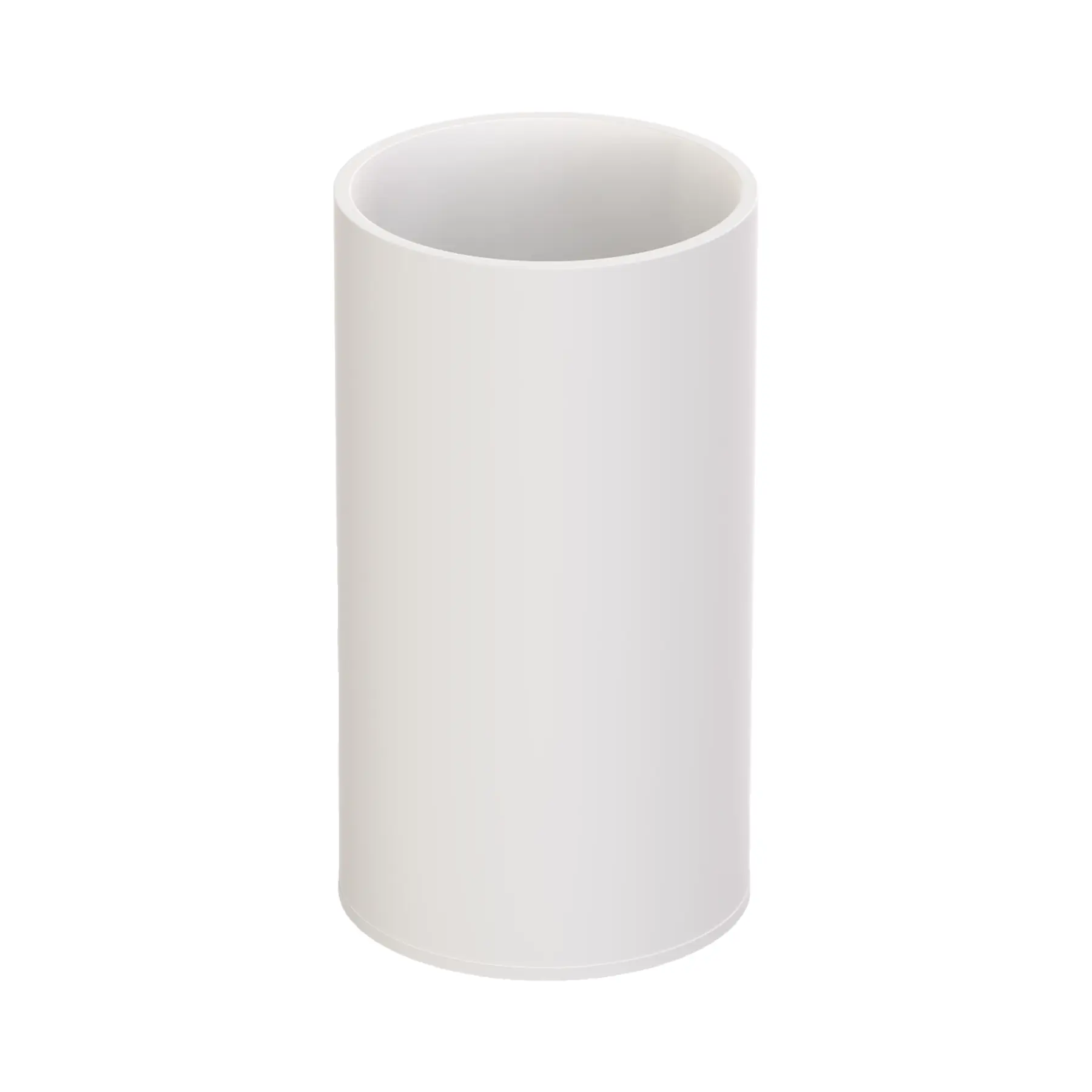 Porta Escova de Dente de Bancada para Banheiro Plástico Branco Essential Sensea