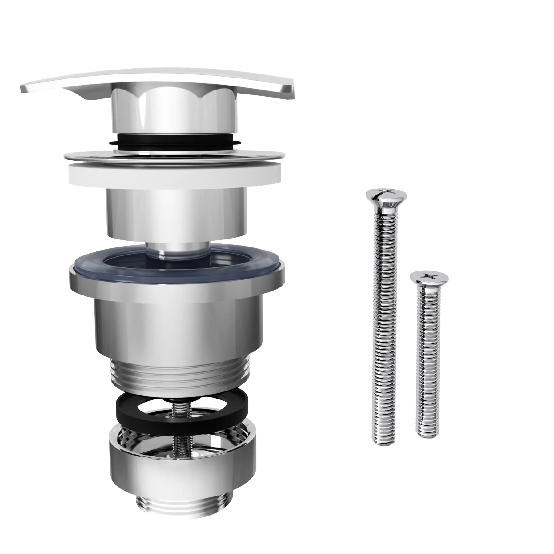Válvula Para Pia de Banheiro Plana 7/8" Ajustável Cromada CWA6-BR Equation