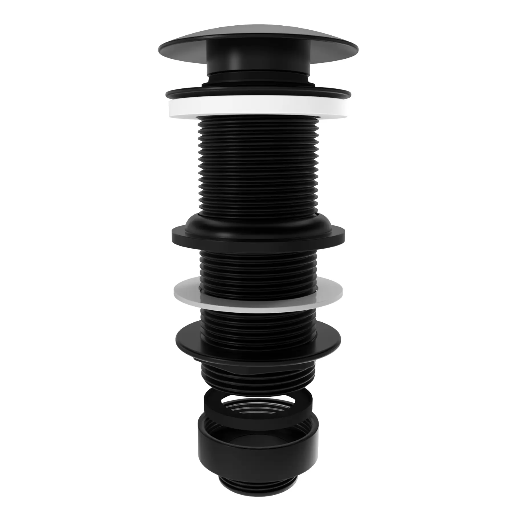Válvula Para Pia de Banheiro Preta Clic 7/8" Ajustável CWC2B-BR Equation