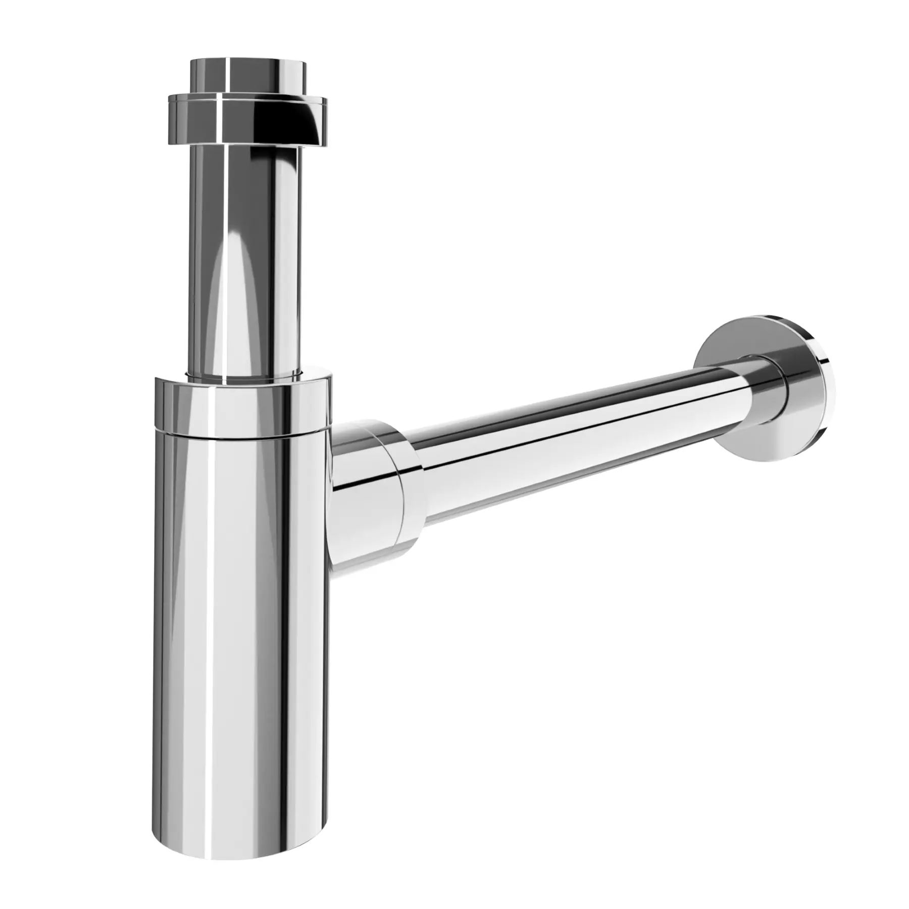 Sifão Para Banheiro Rígido em Aço Inox Prata 7/8"Equation