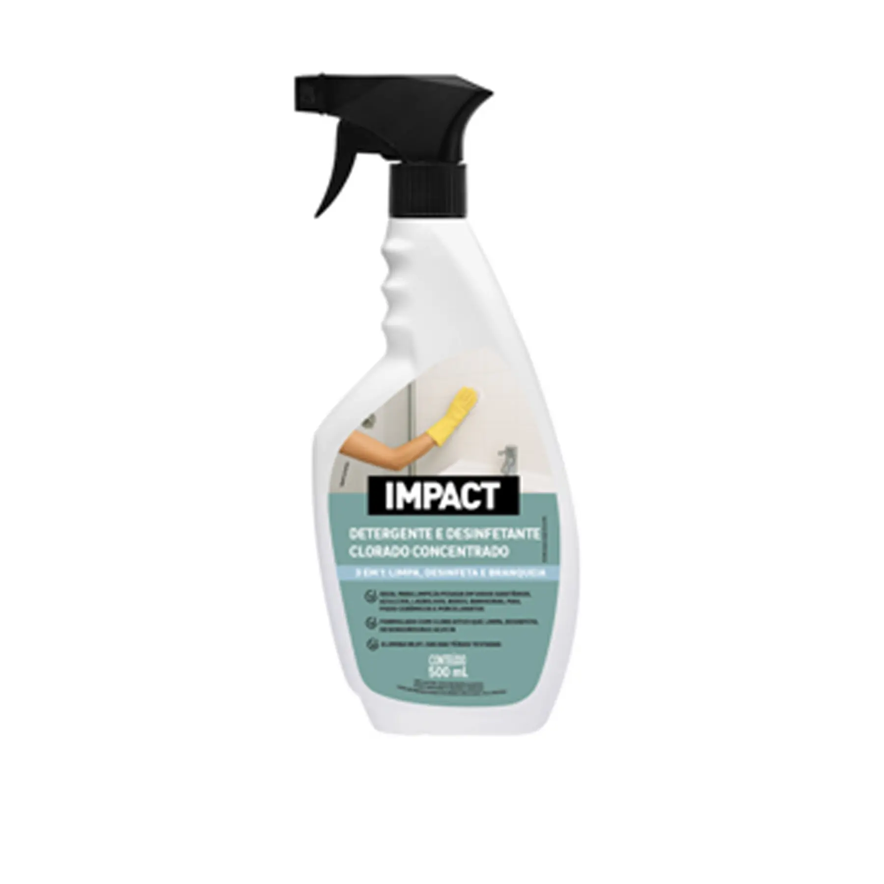 Detergente e Desinfetante Clorado Concentrado Impact 500ml Sanol