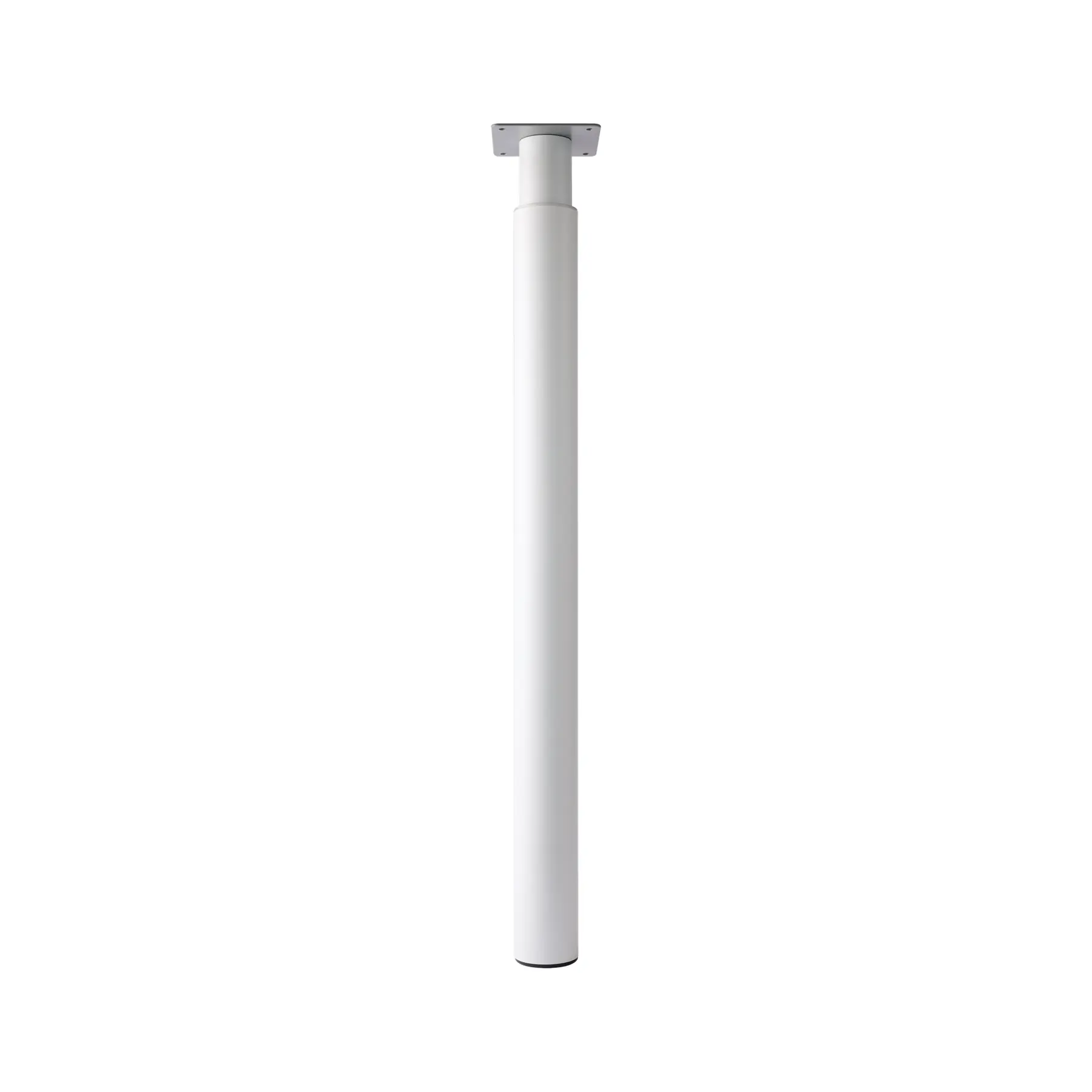 Pé Telescópico em Aço para móveis 71-110cm Branco