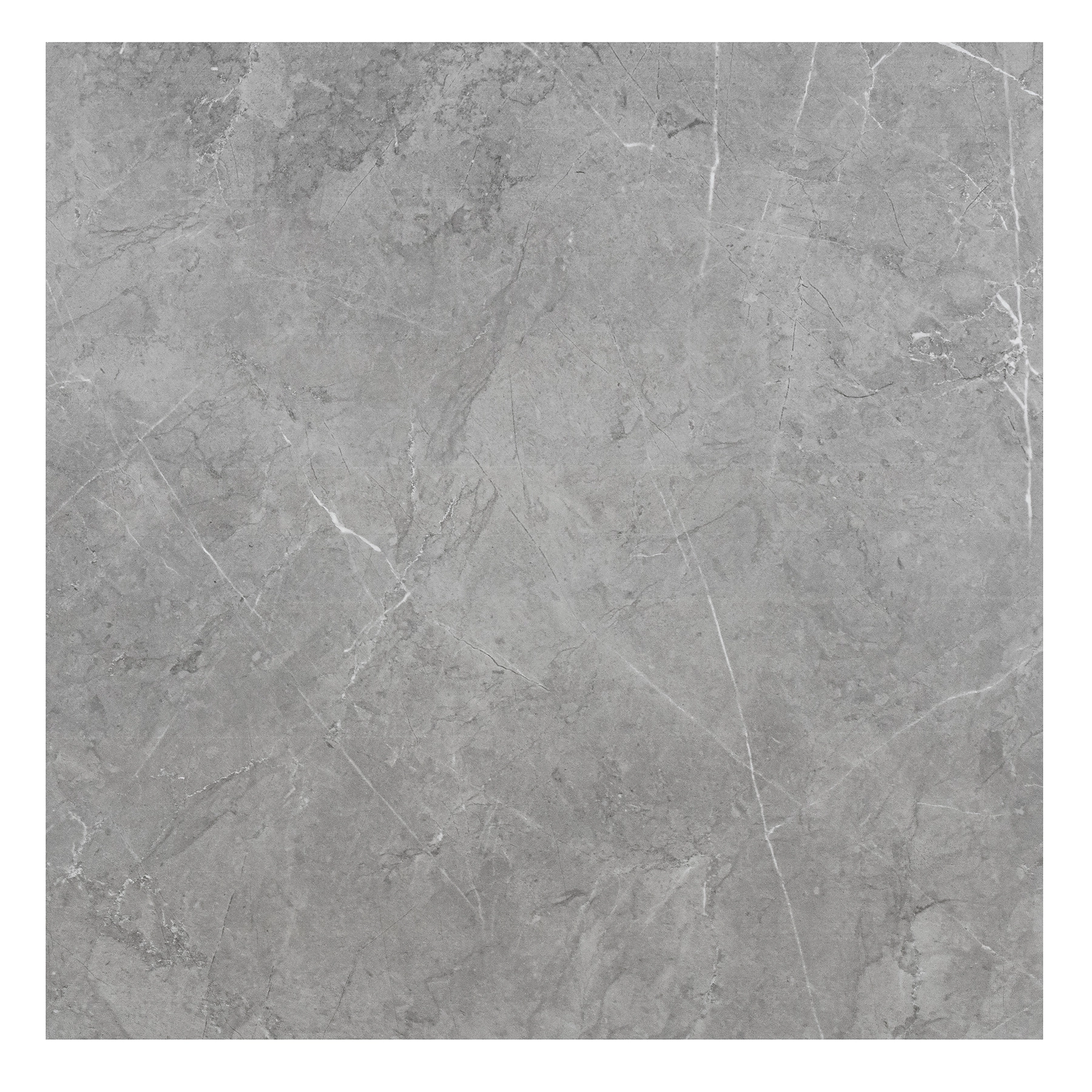 Porcelanato Marmorizado Acetinado Borda Reta Interno 91x91cm Kanali Gray Artens