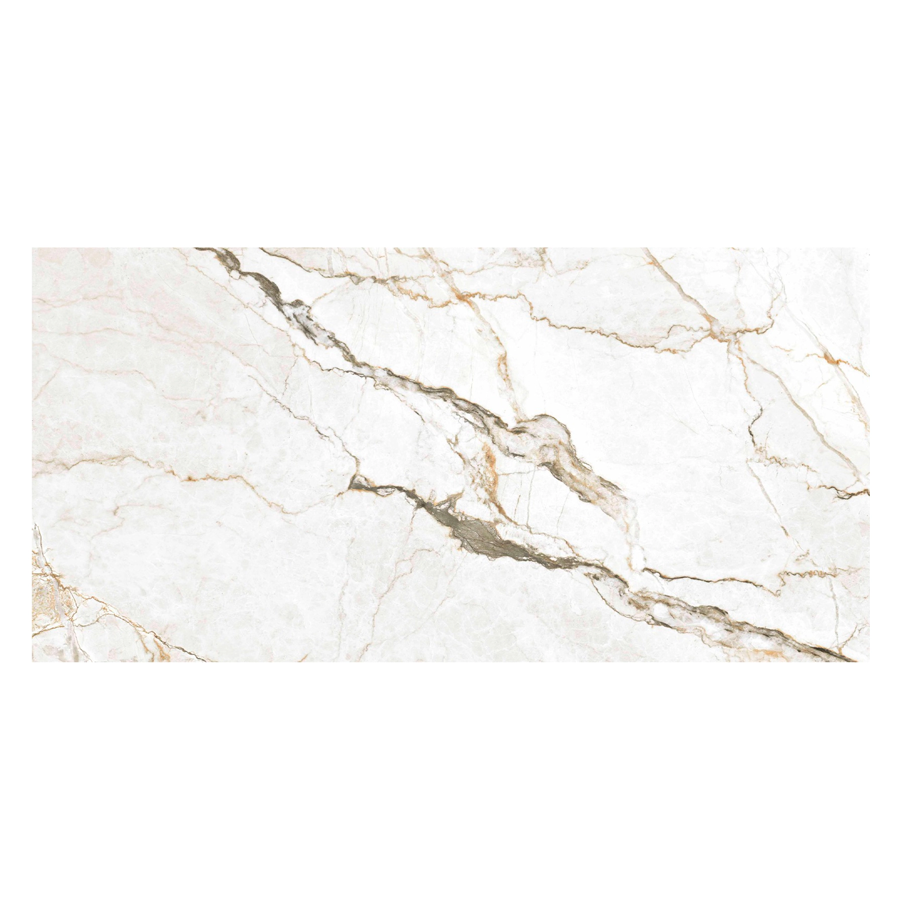 Porcelanato Marmorizado Polido Borda Reta Interno 56x113cm Blush White Artens