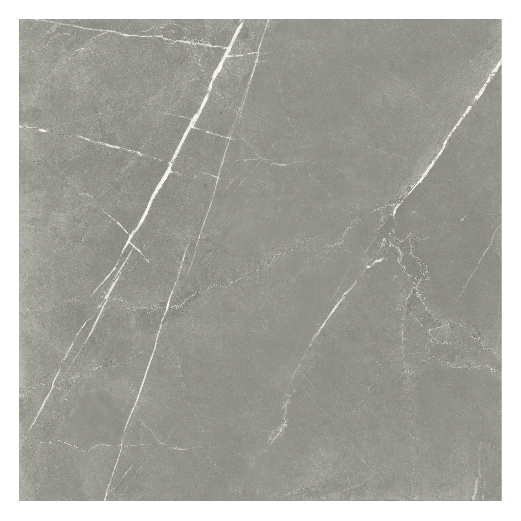 Porcelanato Marmorizado Granilhado Borda Reta Externo 91x91cm Kanali Gray Artens