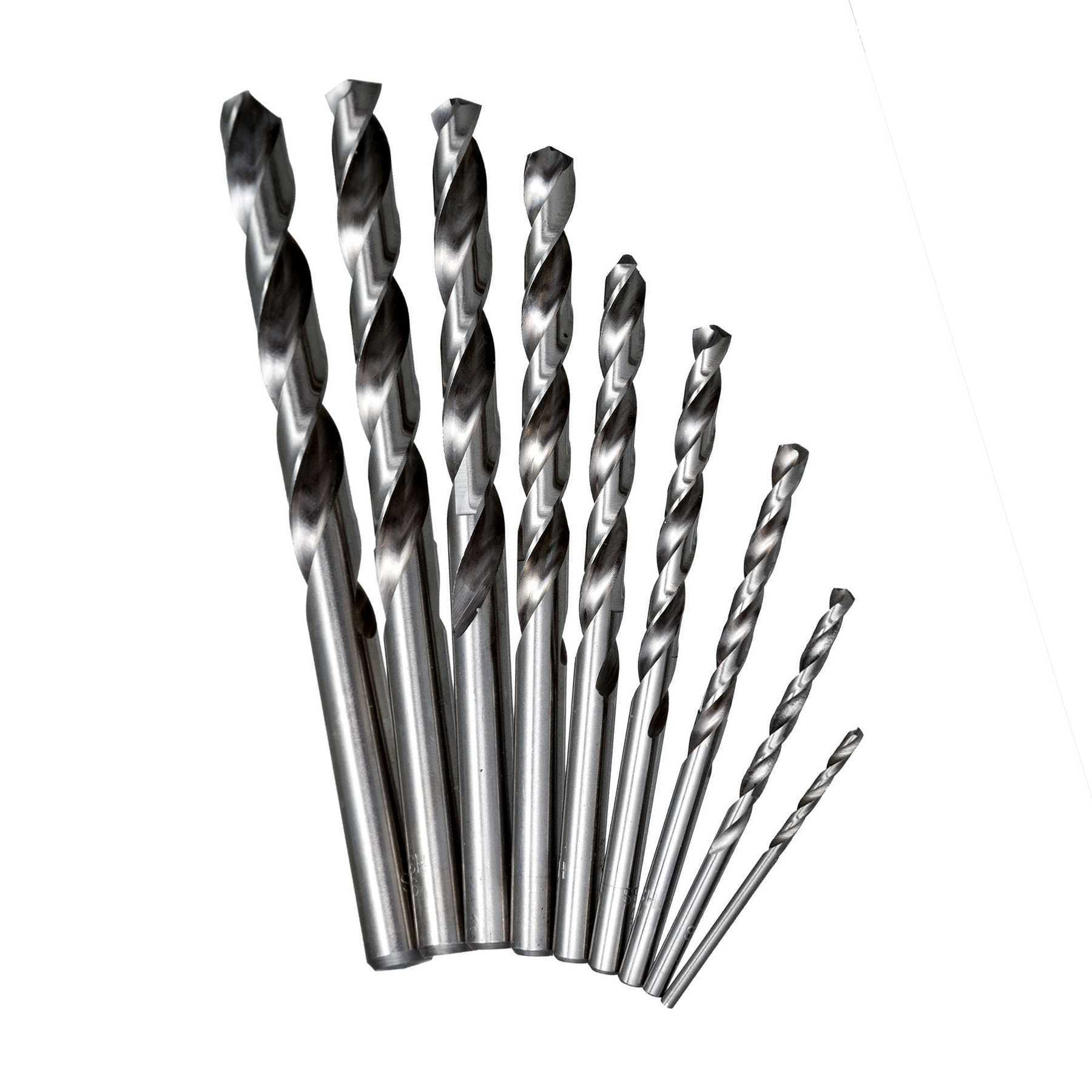 Jogo de Brocas Aço Rápido encaixe Cilíndrico para Metal 1 a 10mm 10 Peças Dexter