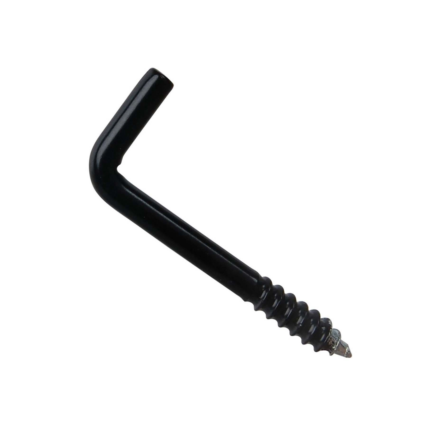 Parafuso de Gancho Preto 3x30mm 15 unidades Standers