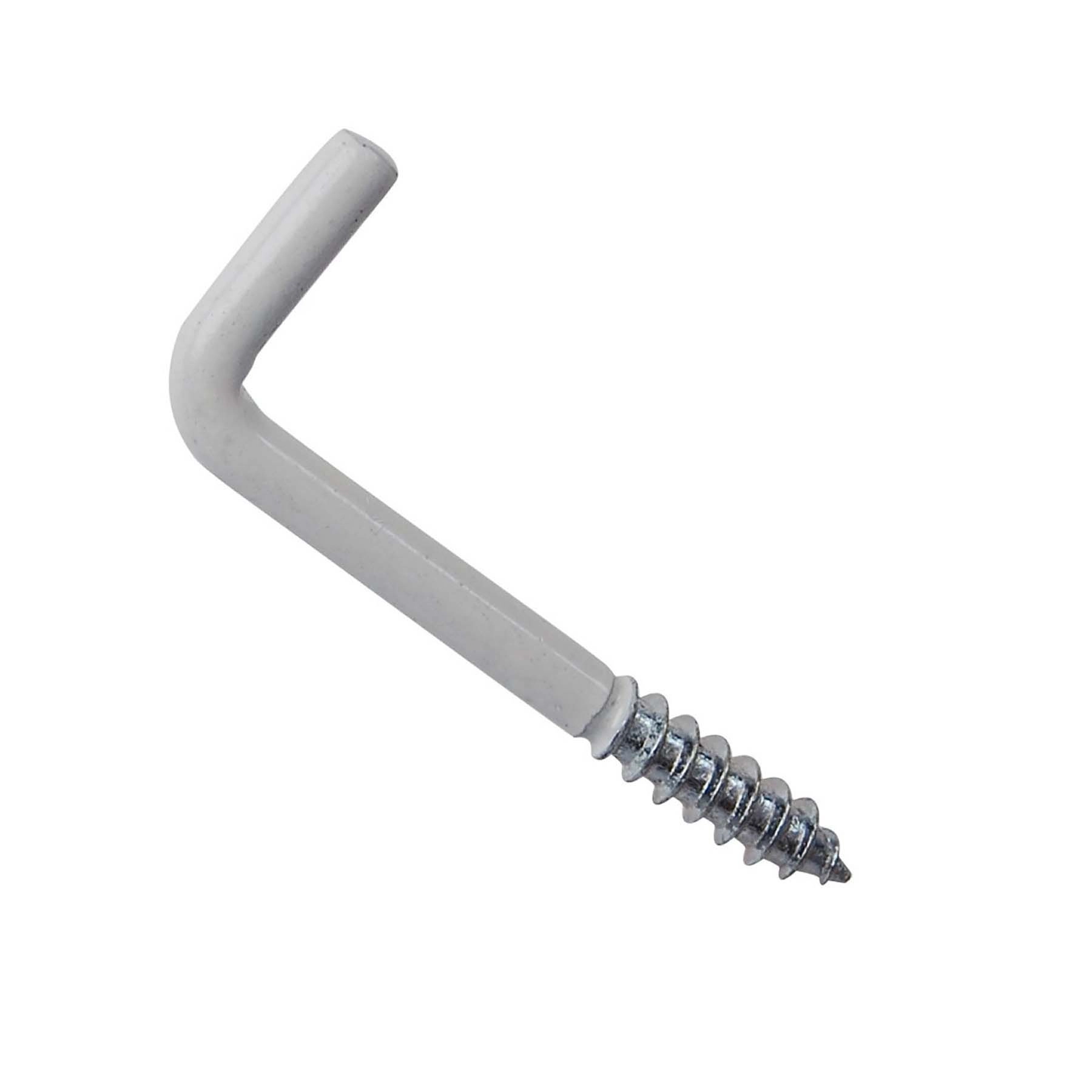 Parafuso de Gancho Aço Branco 4,5x60mm 4 unidades Standers