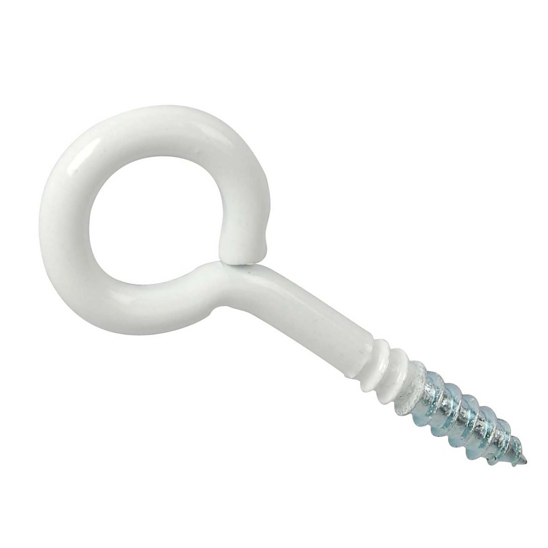 Parafuso de Gancho Aço Branco 4x30mm 6 unidades Standers