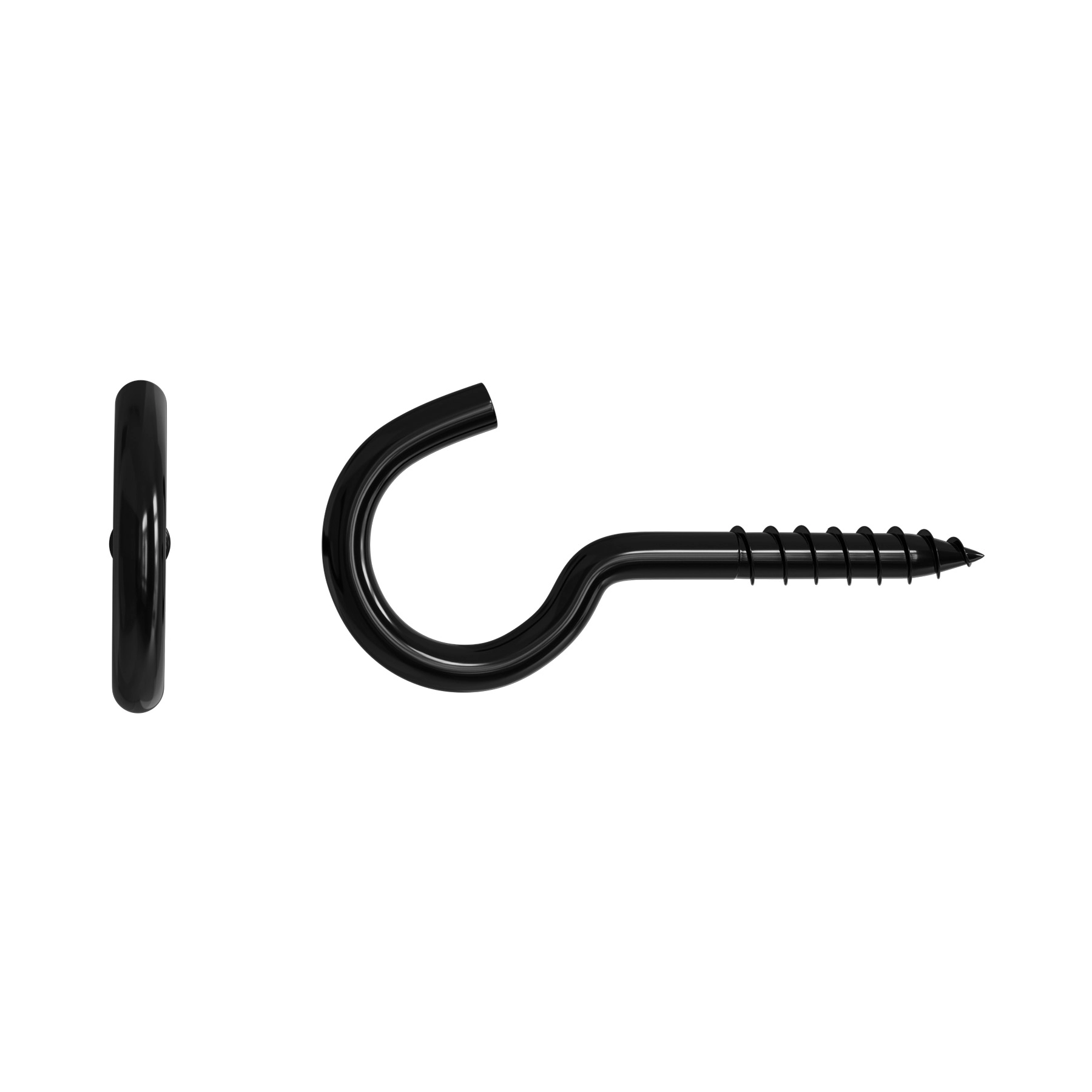 Parafuso de Gancho Aço Preto 5x40mm 4 unidades Standers