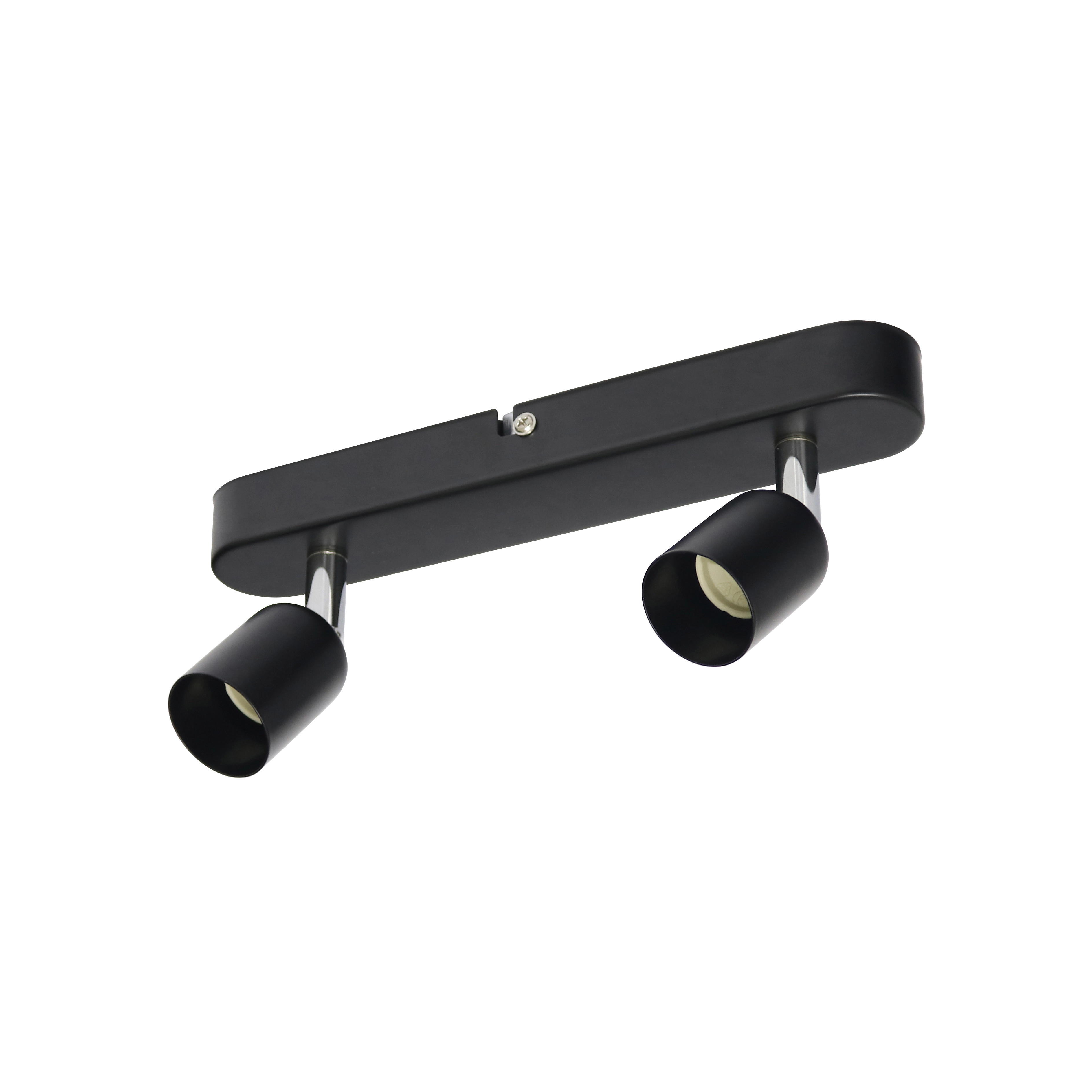 Spot de Sobrepor Retangular 2 Lâmpadas Basic Preto IP20 Inspire