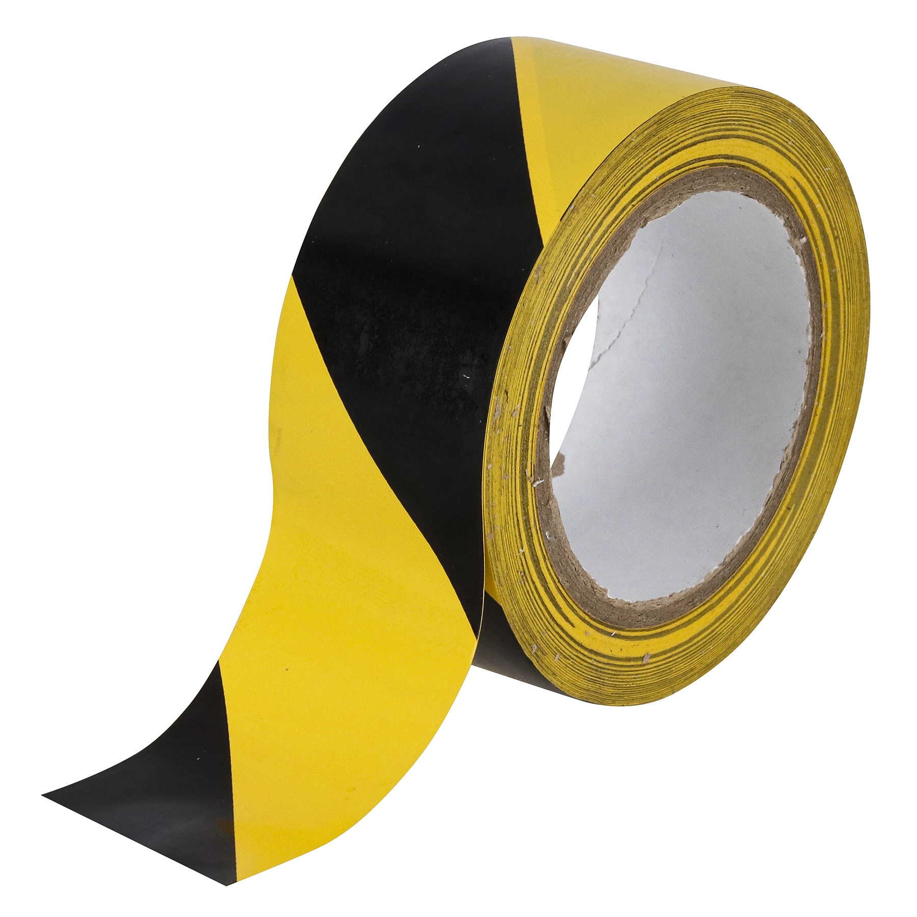 Fita Zebrada 33mx5cm Plástico Preto e Amarelo Standers 1 Rolo