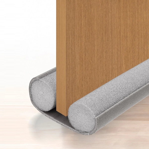 Protetor de Porta Encaixe "Duplo" Cinza 100cm para Vão 3mm