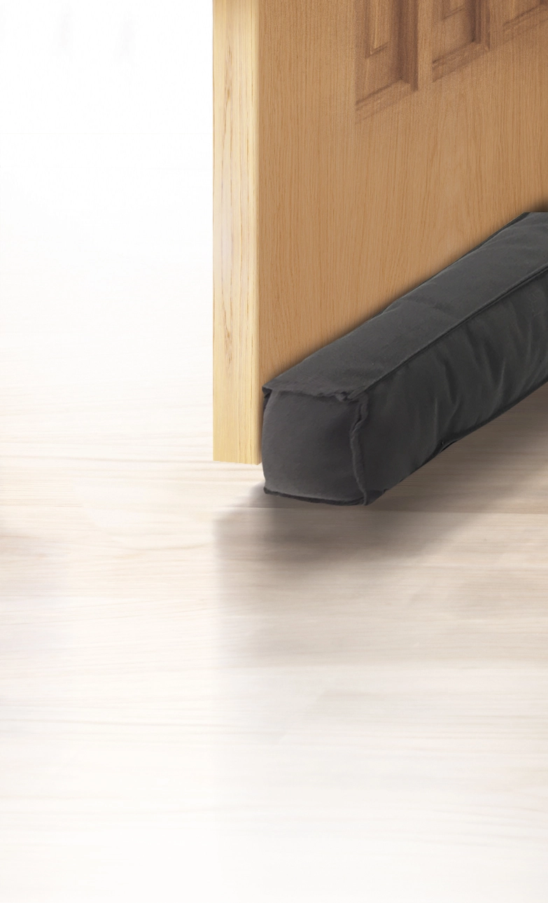 Protetor de Porta Fecho de Contato "Reto" Cinza 95cm para Vão 2mm